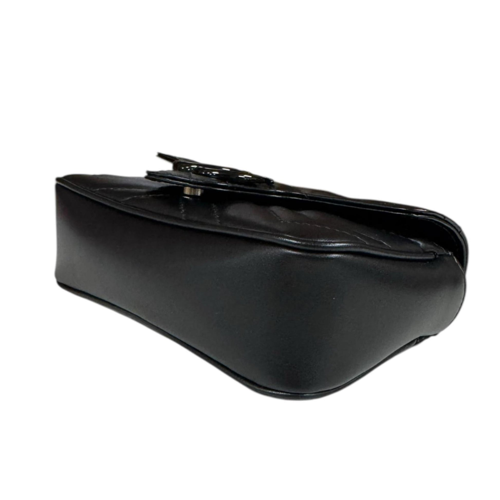 Gucci Gg Marmont Black Leather Shoulder Bag