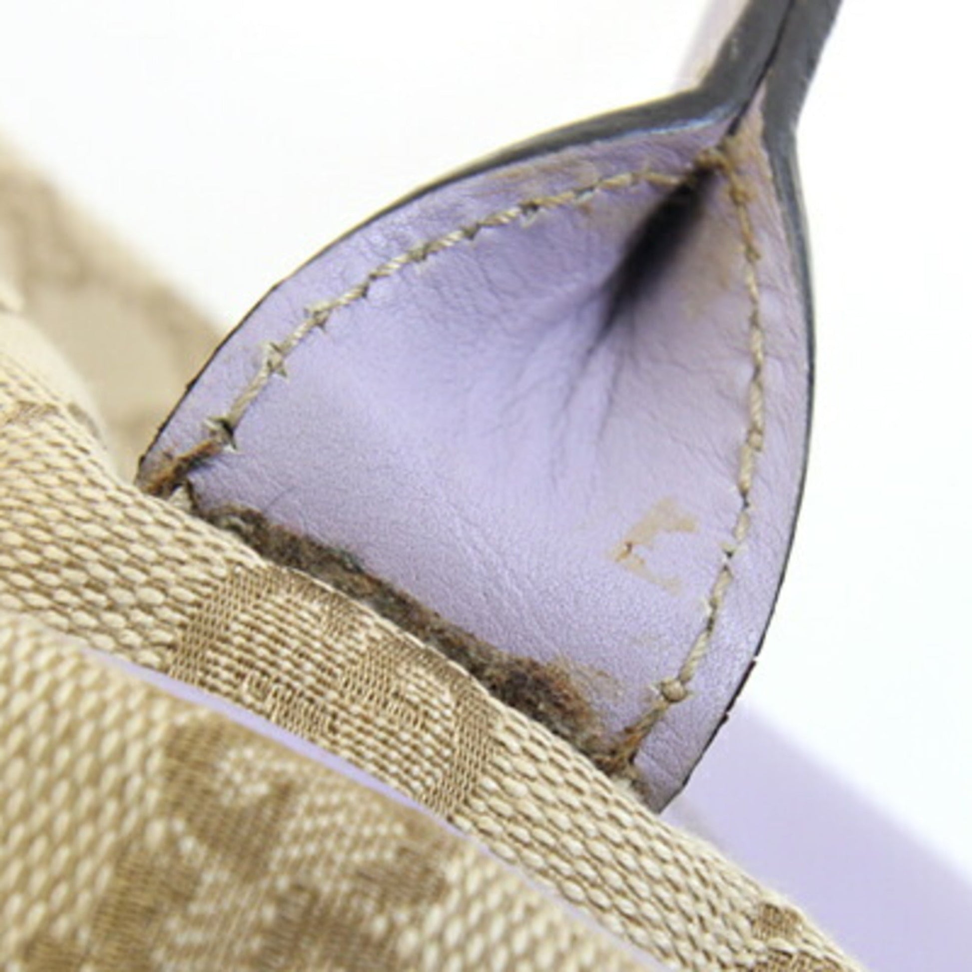 Gucci Beige Canvas Handbag