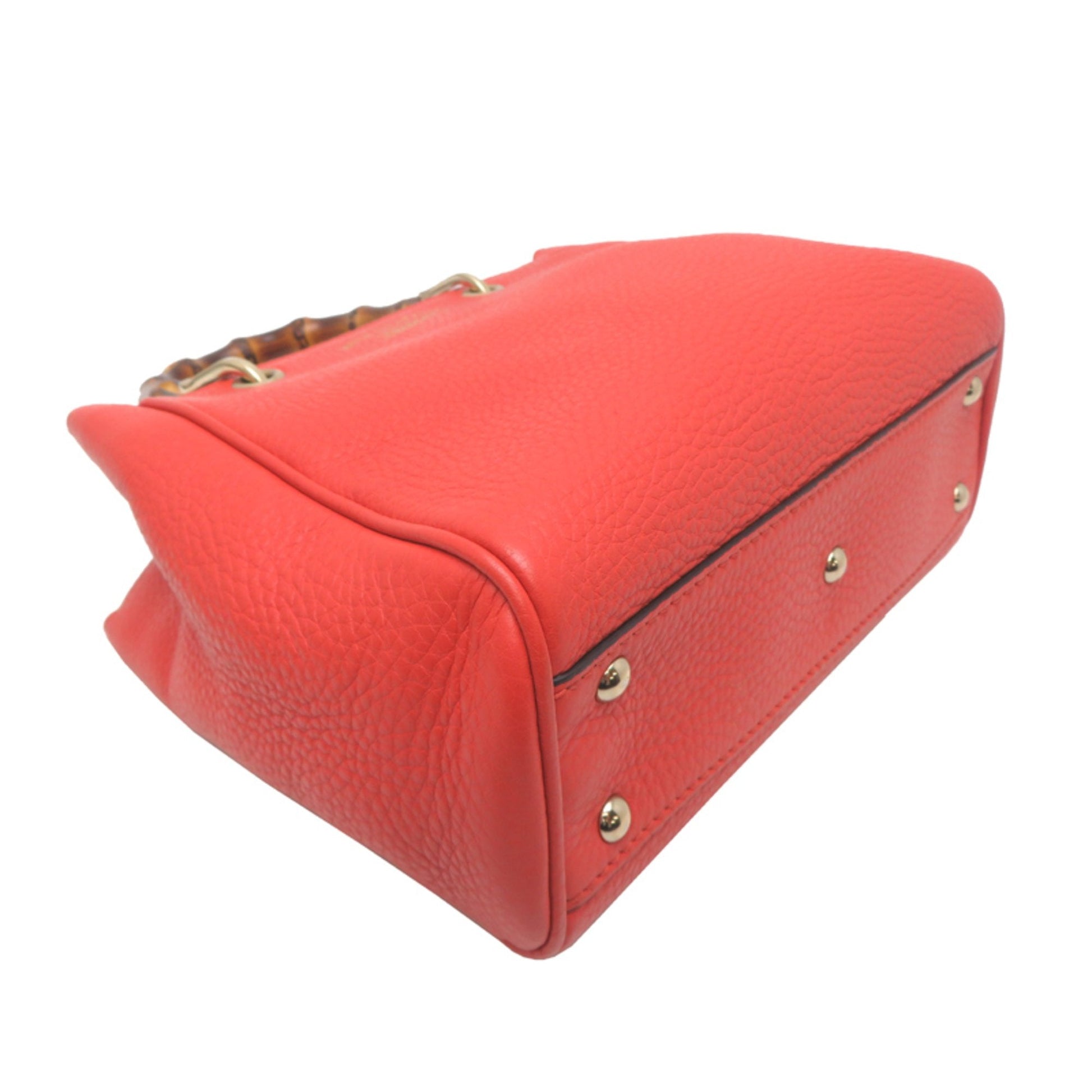 Gucci Orange Leather Handbag