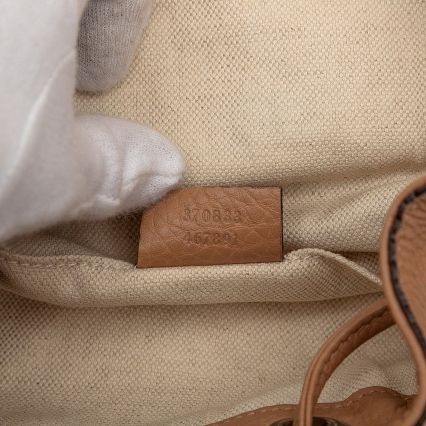Gucci Brown Leather Backpack