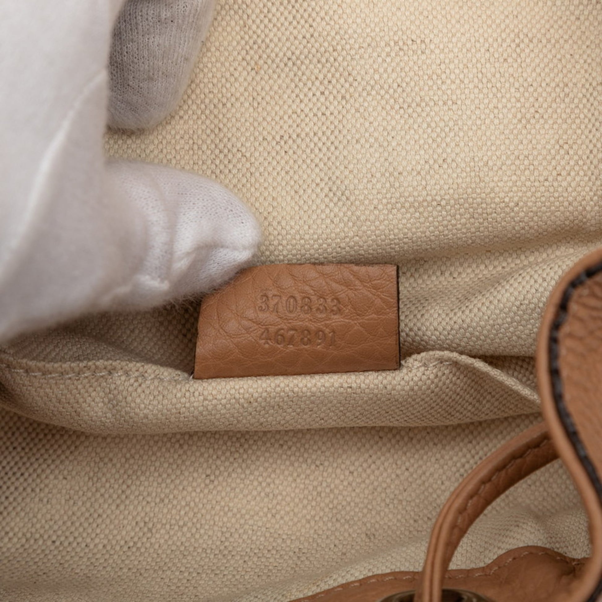 Gucci Brown Leather Backpack