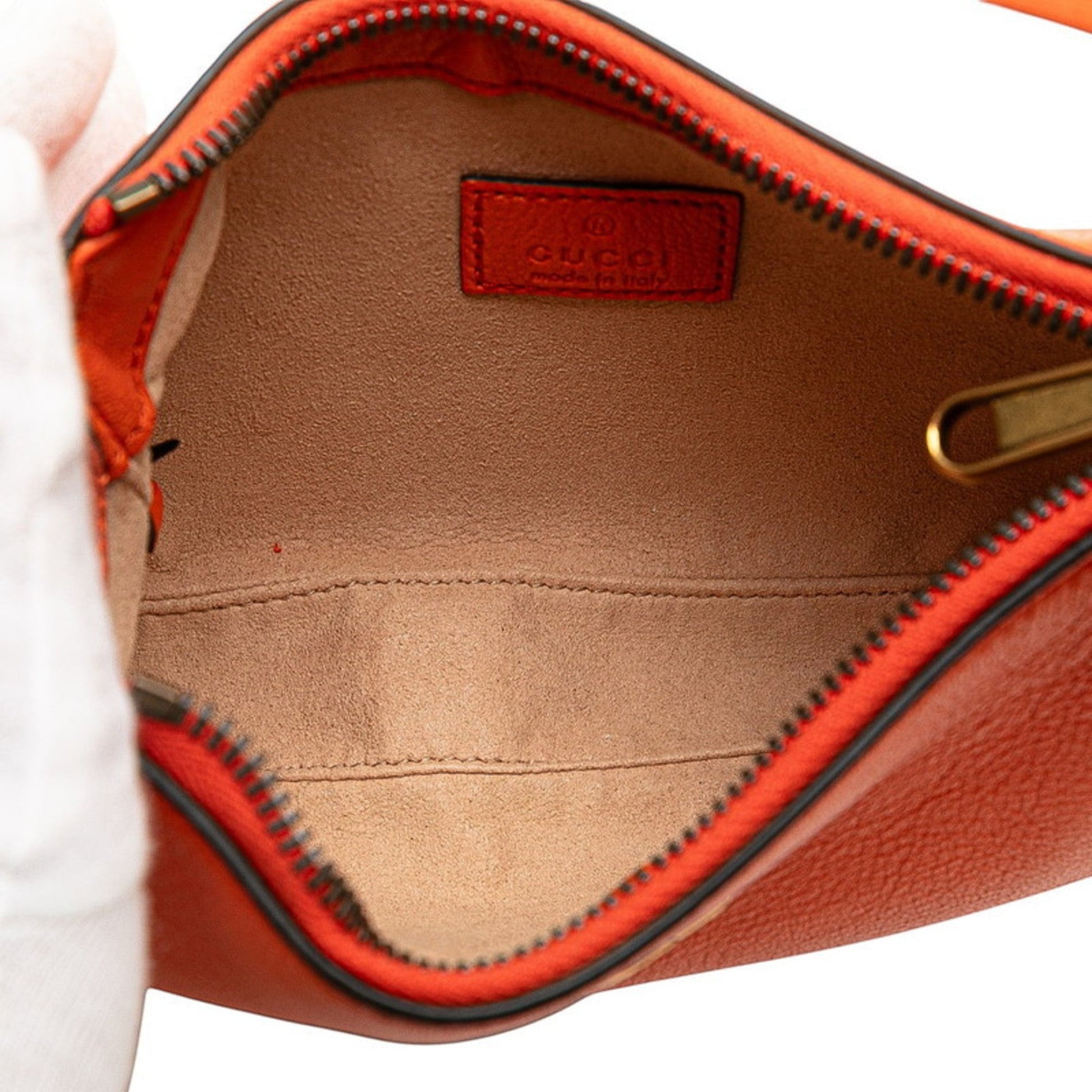 Gucci Gg Marmont Orange Leather Handbag Shoulder Bag
