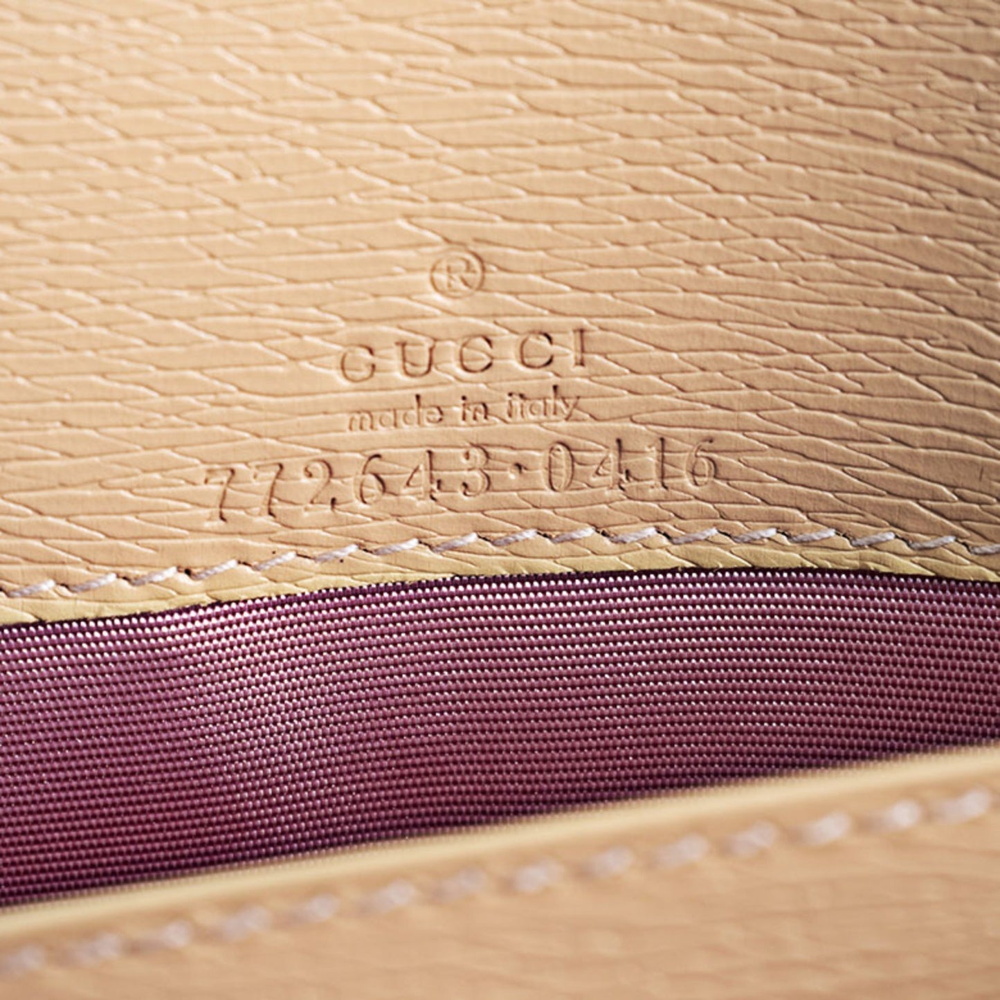 Gucci Pale Orange Leather Shoulder Bag