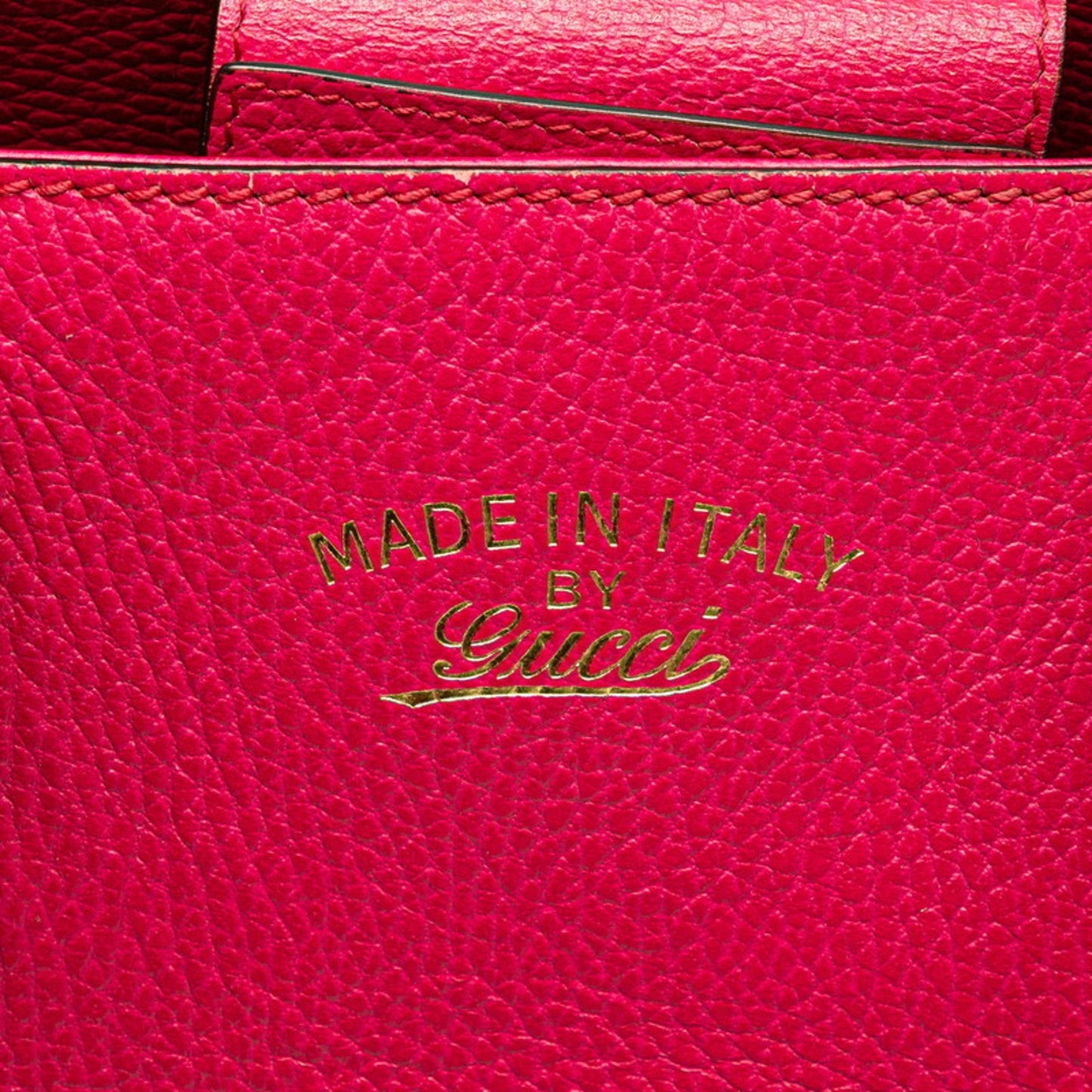 Gucci Gucci Swing Pink Leather Shoulder Bag Tote Bag