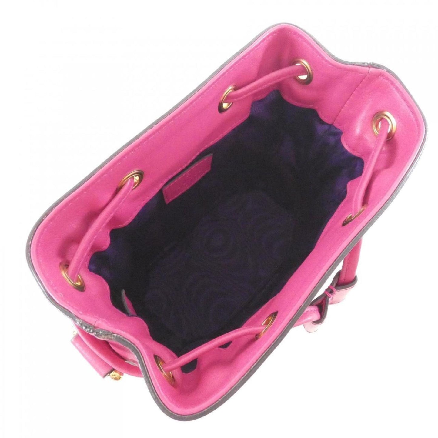 Gucci Pink Nylon Leather Shoulder Bag