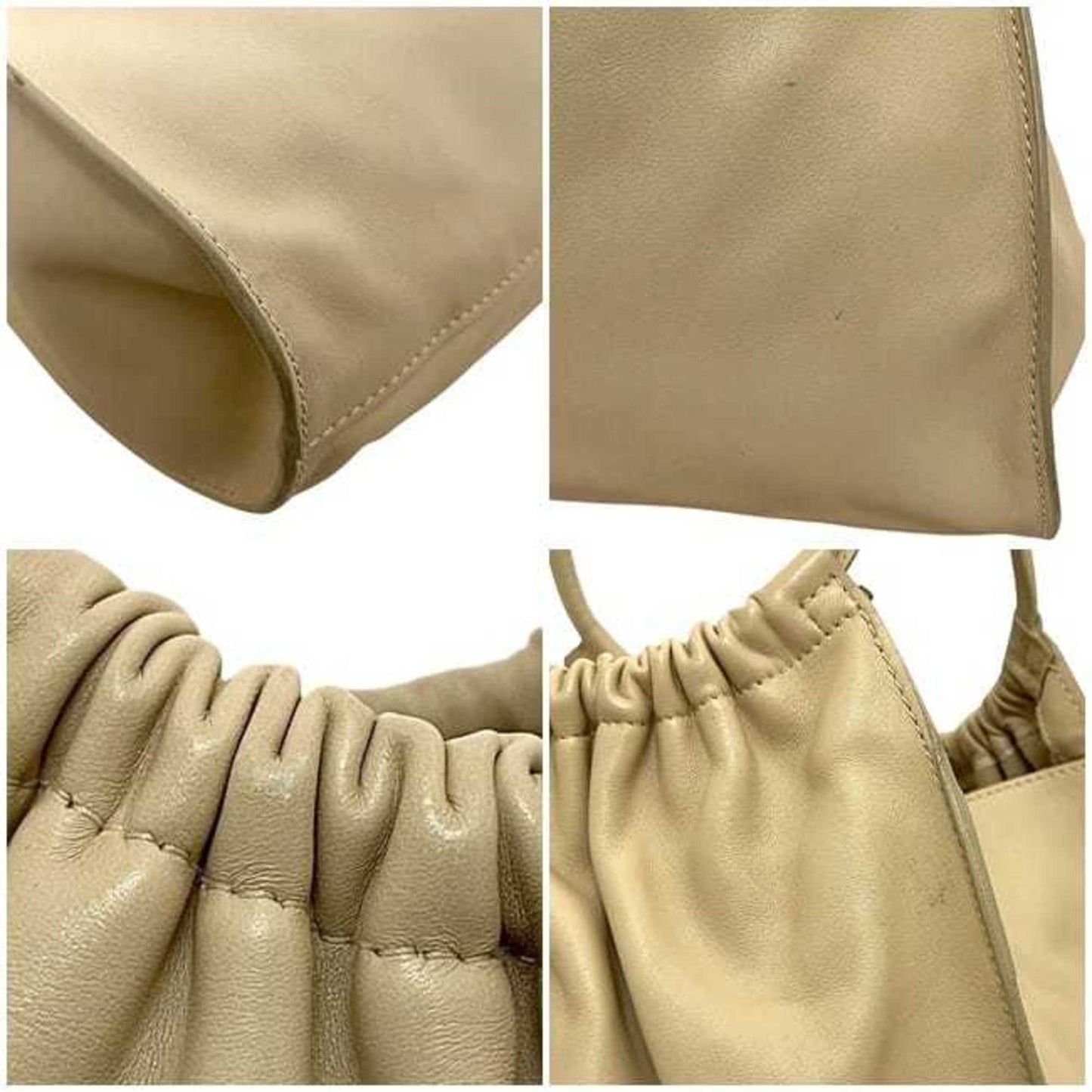 Gucci Beige Leather Tote Bag