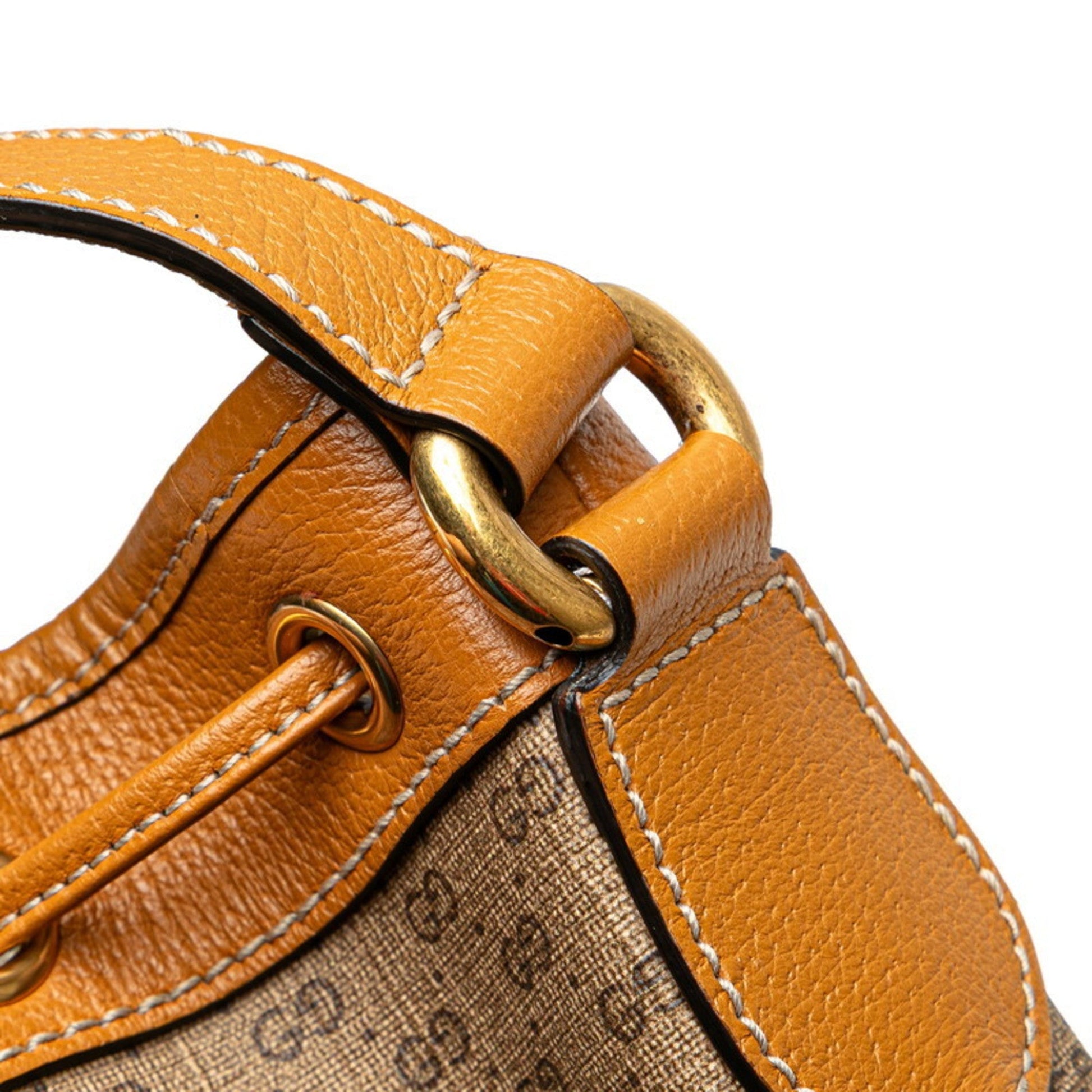 Gucci Brown Pvc Leather Shoulder Bag