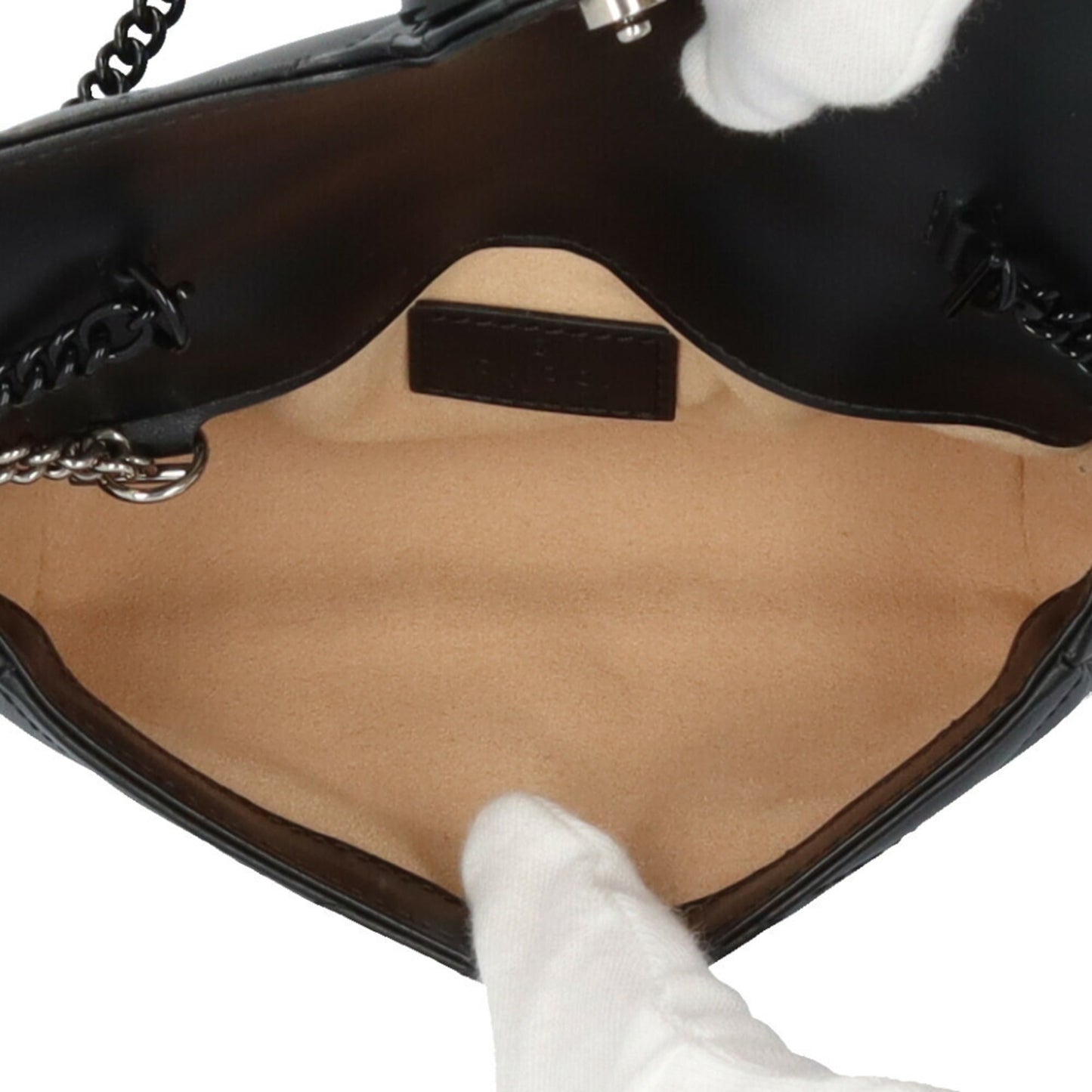 Gucci Gg Marmont Black Leather Shoulder Bag