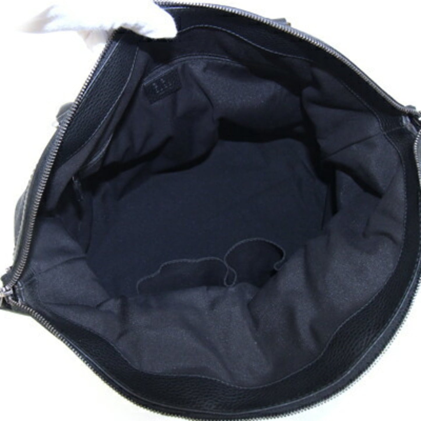 Gucci Black Nylon Leather Handbag Tote Bag