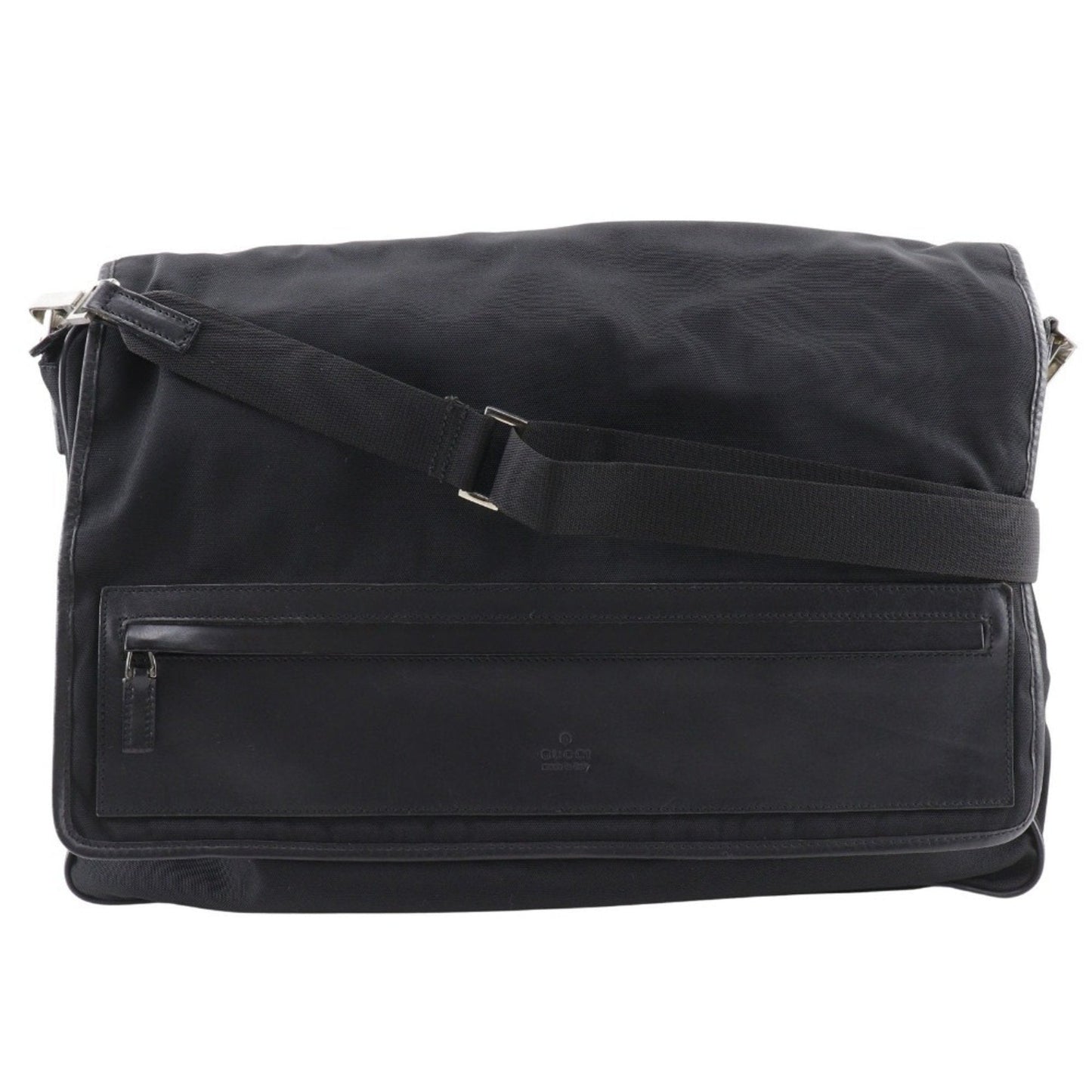 Gucci Black Nylon Canvas Shoulder Bag Sling Bag
