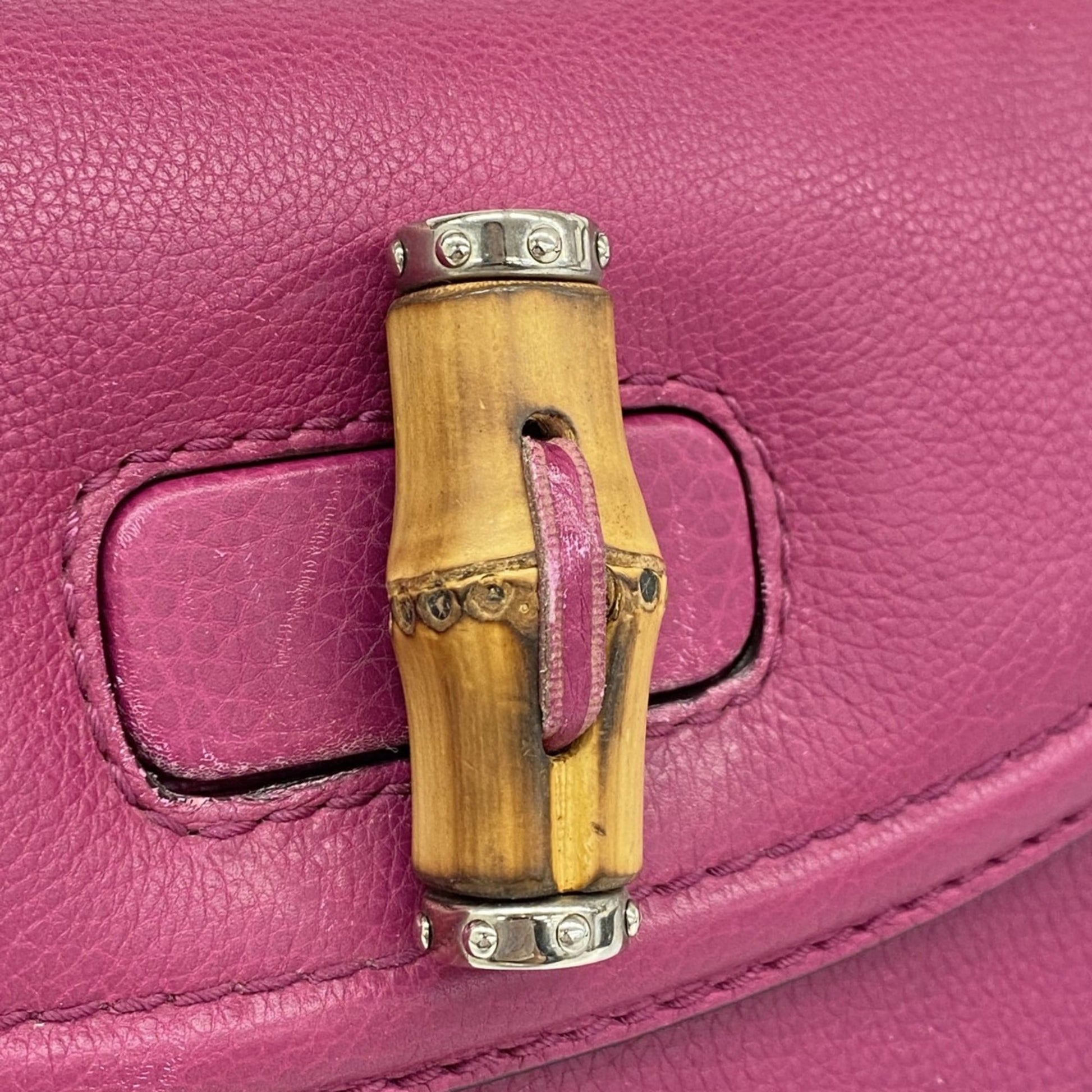 Gucci Purple Leather Handbag
