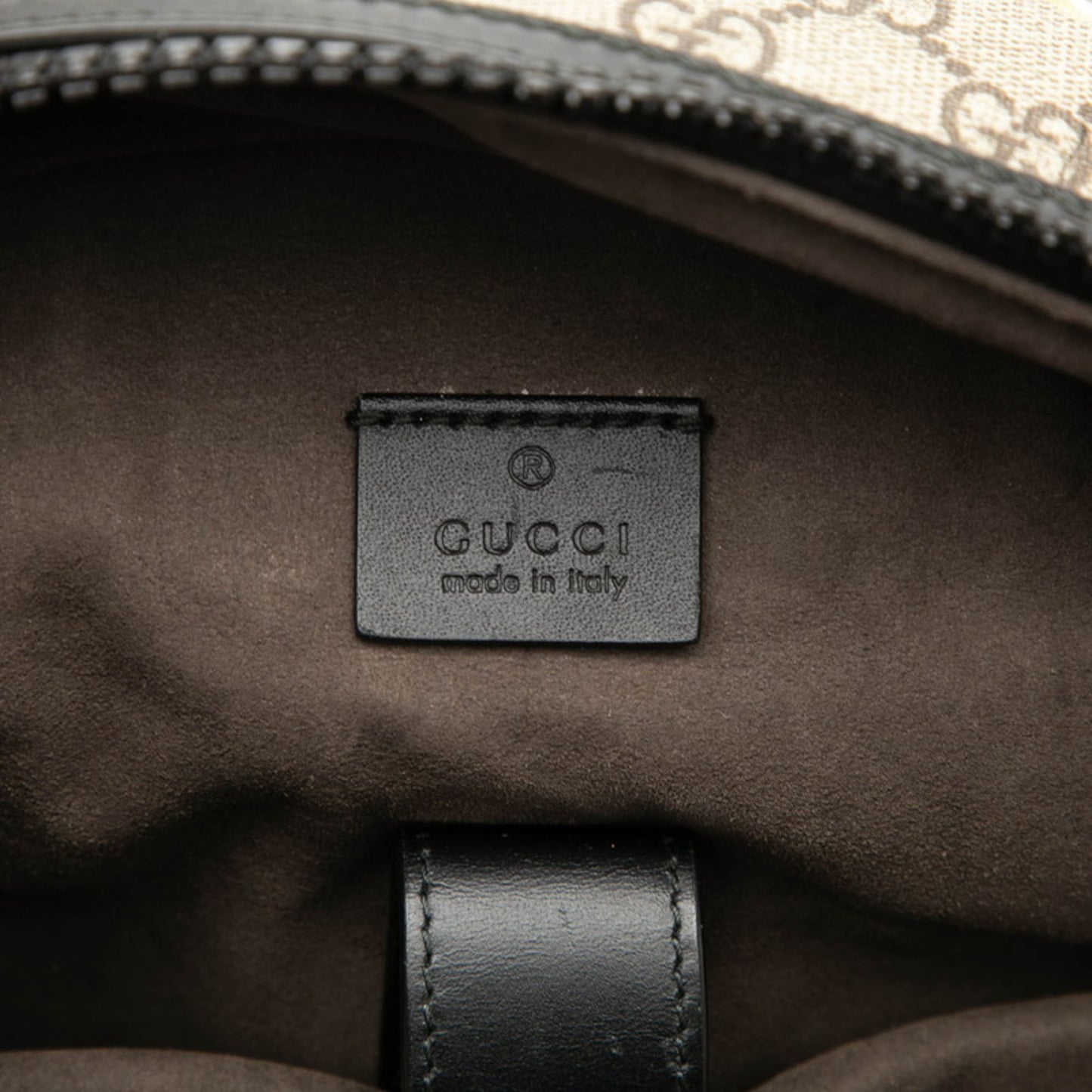 Gucci Beige Blue Pvc Leather Backpack