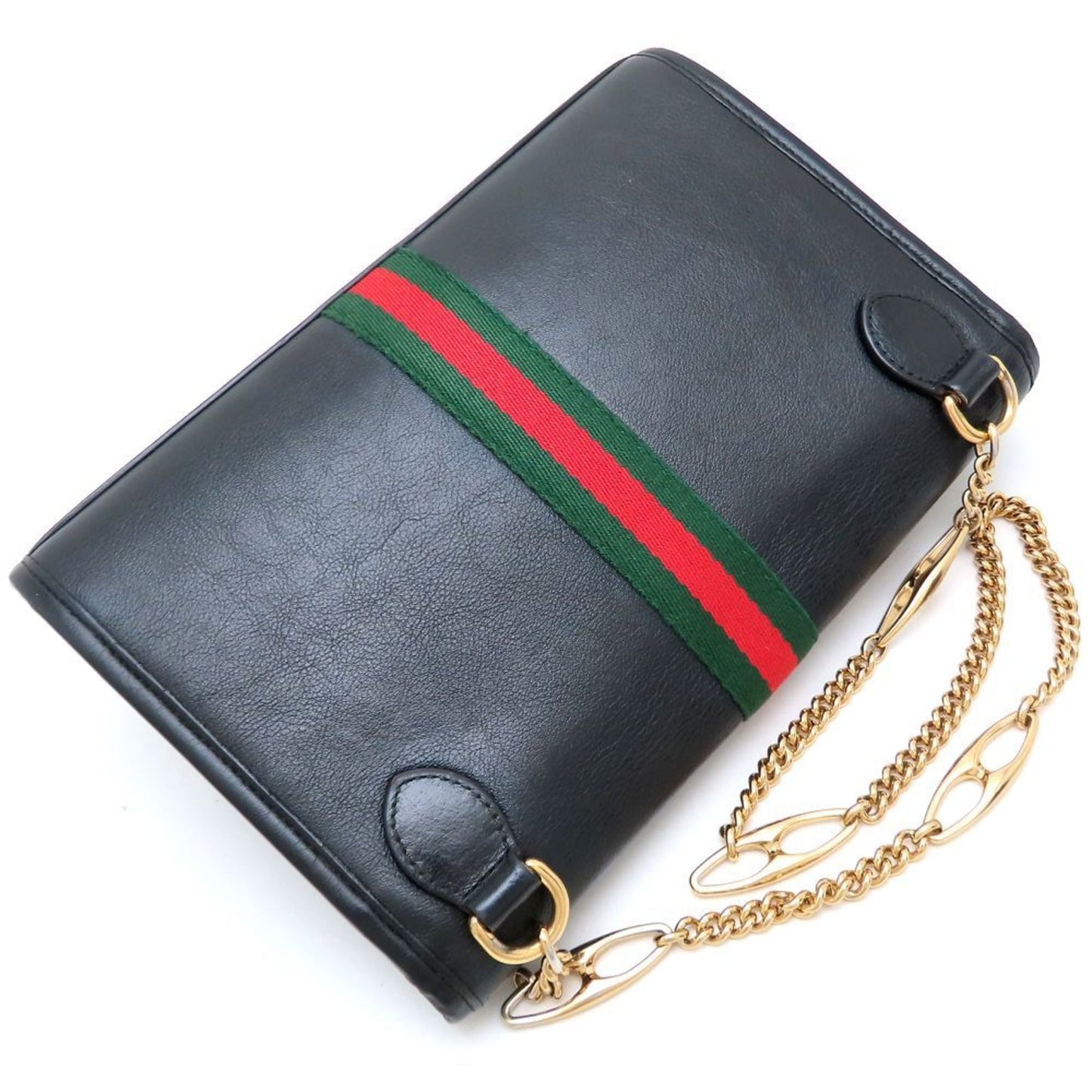 Gucci Black Leather Shoulder Bag