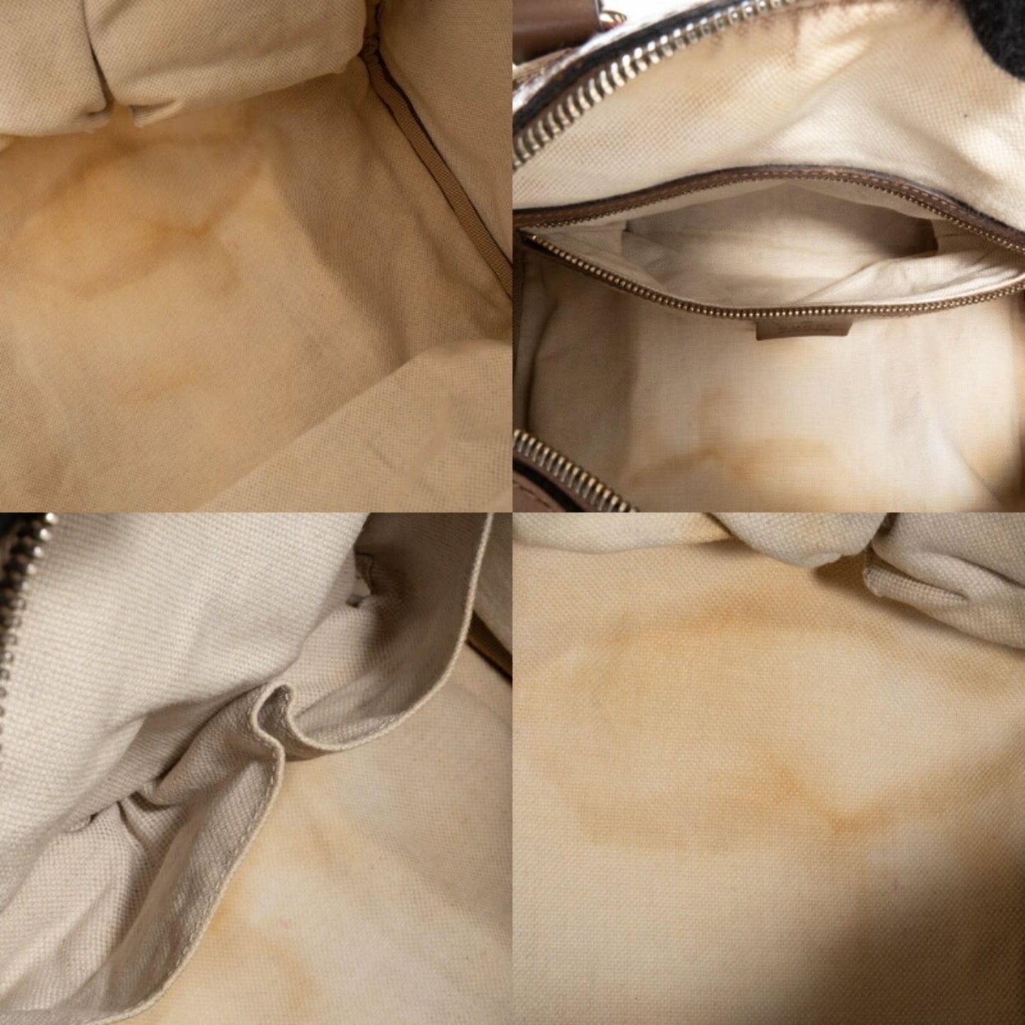 Gucci Brown Pink Gg Canvas Leather Boston Bag Shoulder Bag