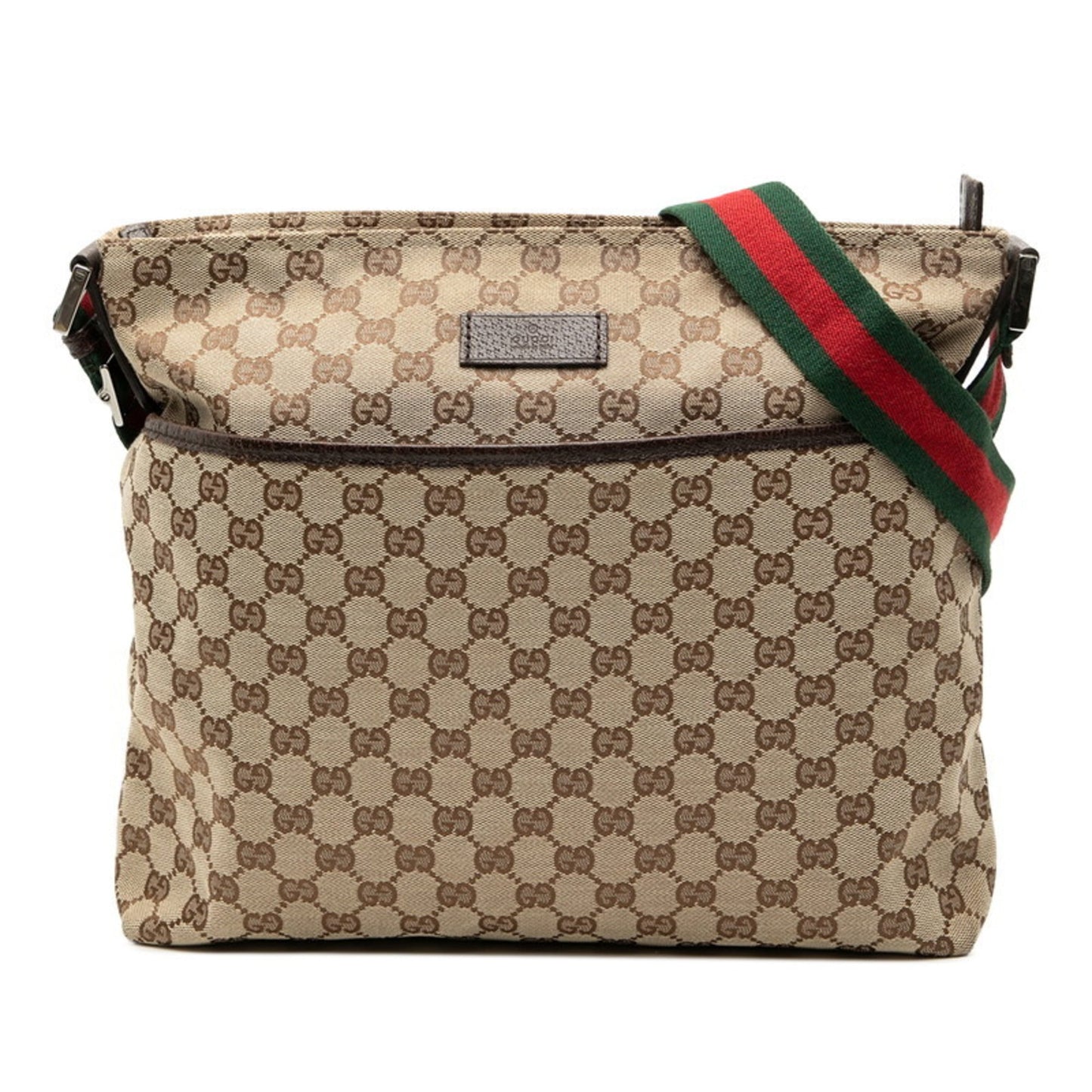 Gucci Brown Gg Canvas Shoulder Bag