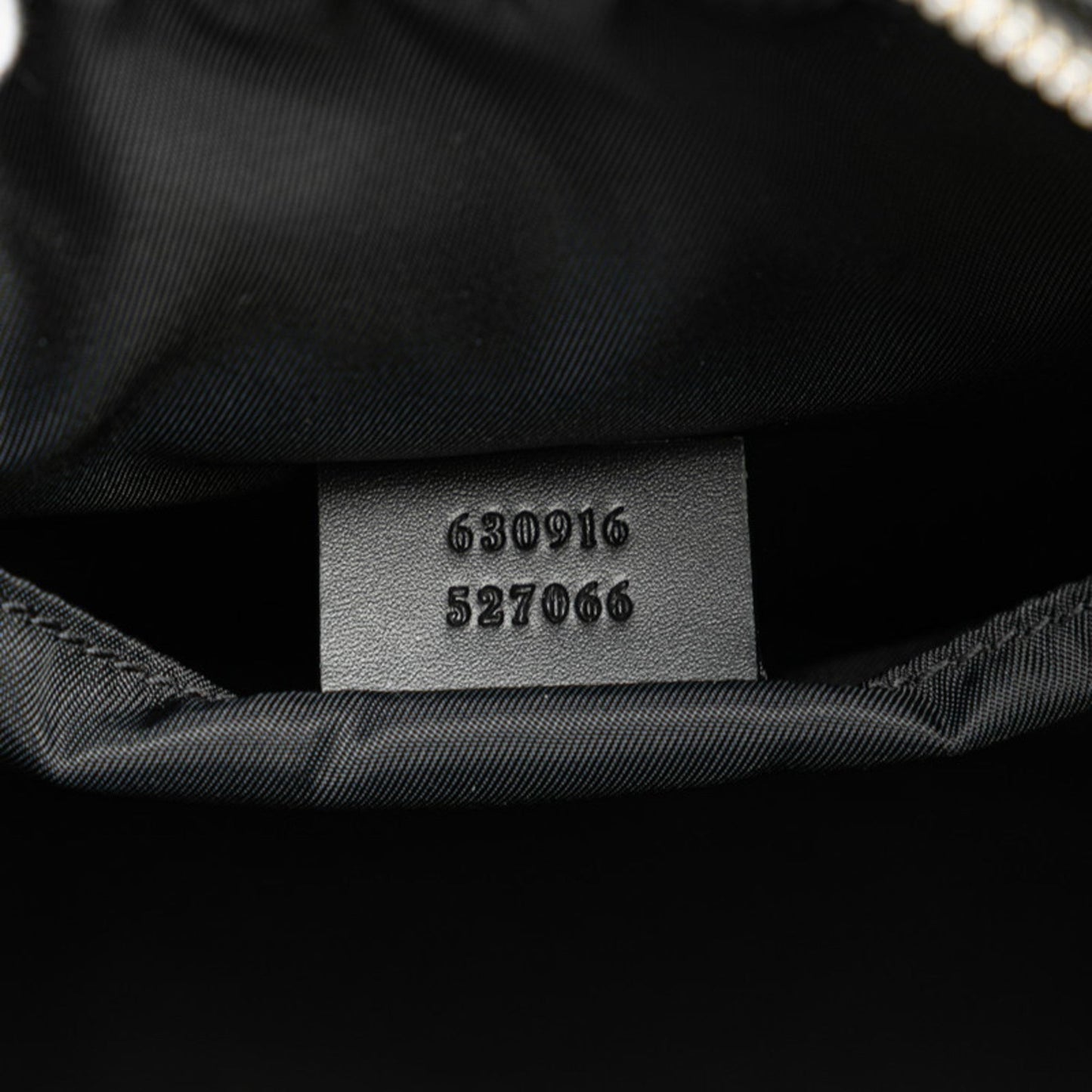 Gucci Sherry Line Black Nylon Leather Clutch Bag