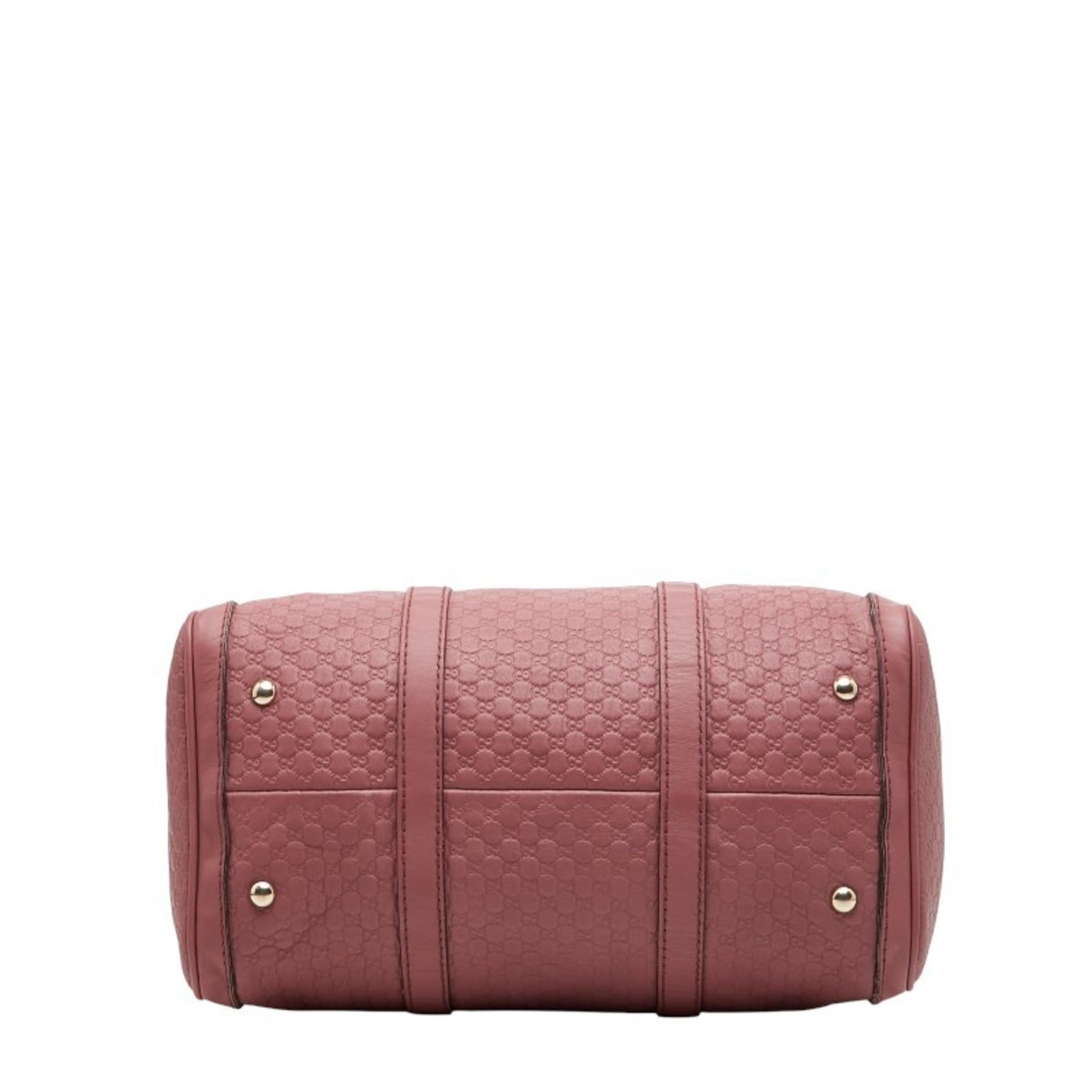 Gucci Pink Leather Boston Bag Shoulder Bag