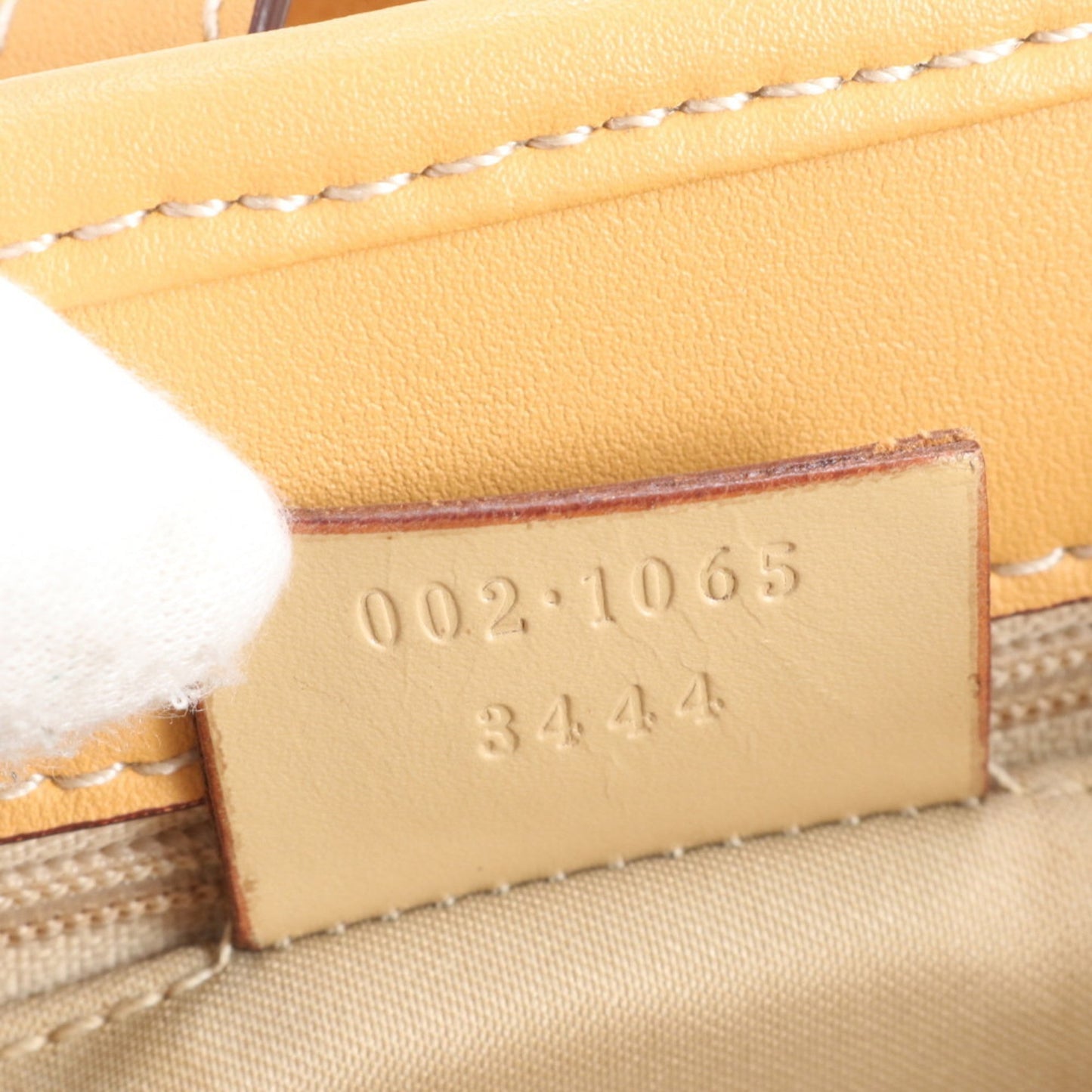 Gucci Pink Leather Canvas Handbag