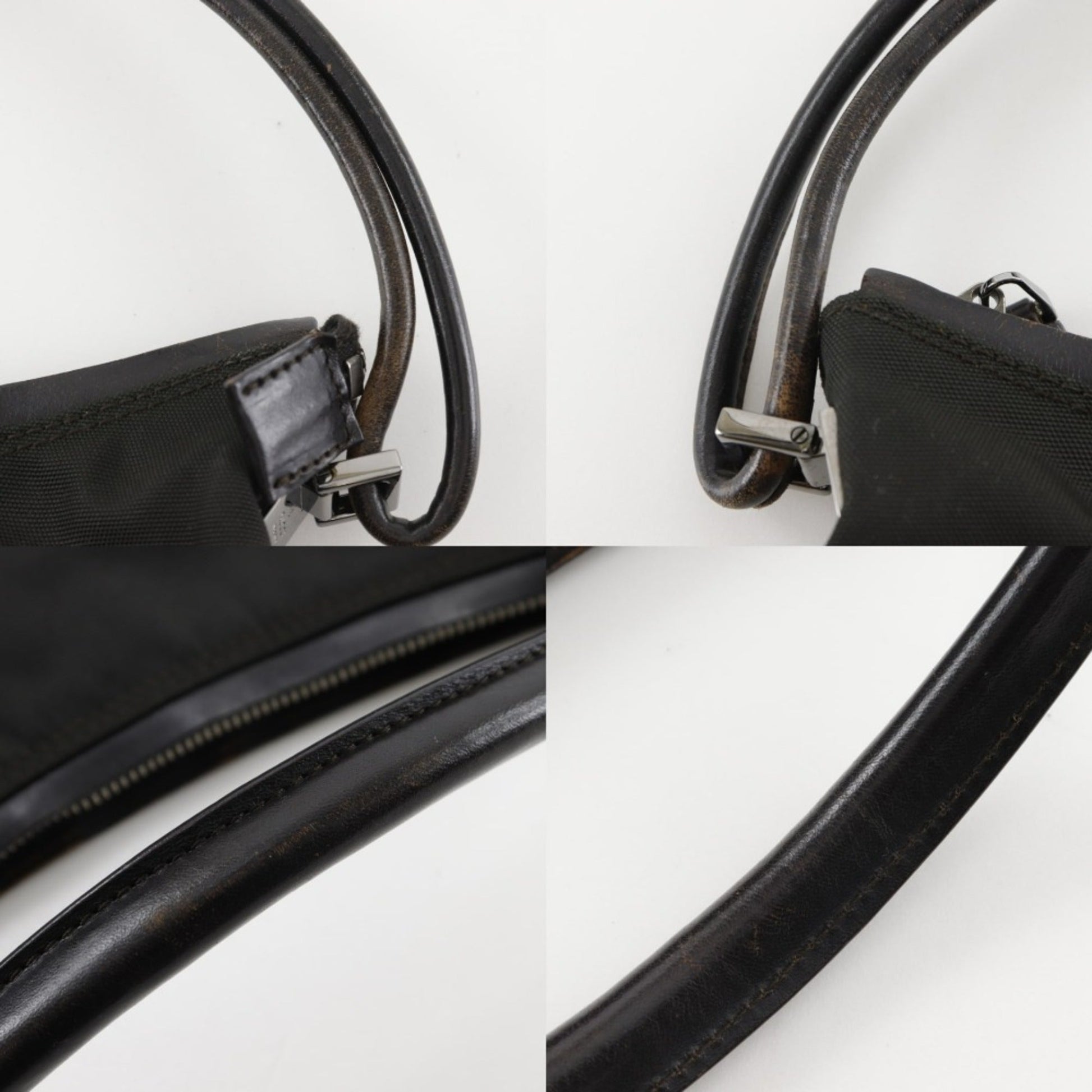 Gucci Black Nylon Canvas Shoulder Bag