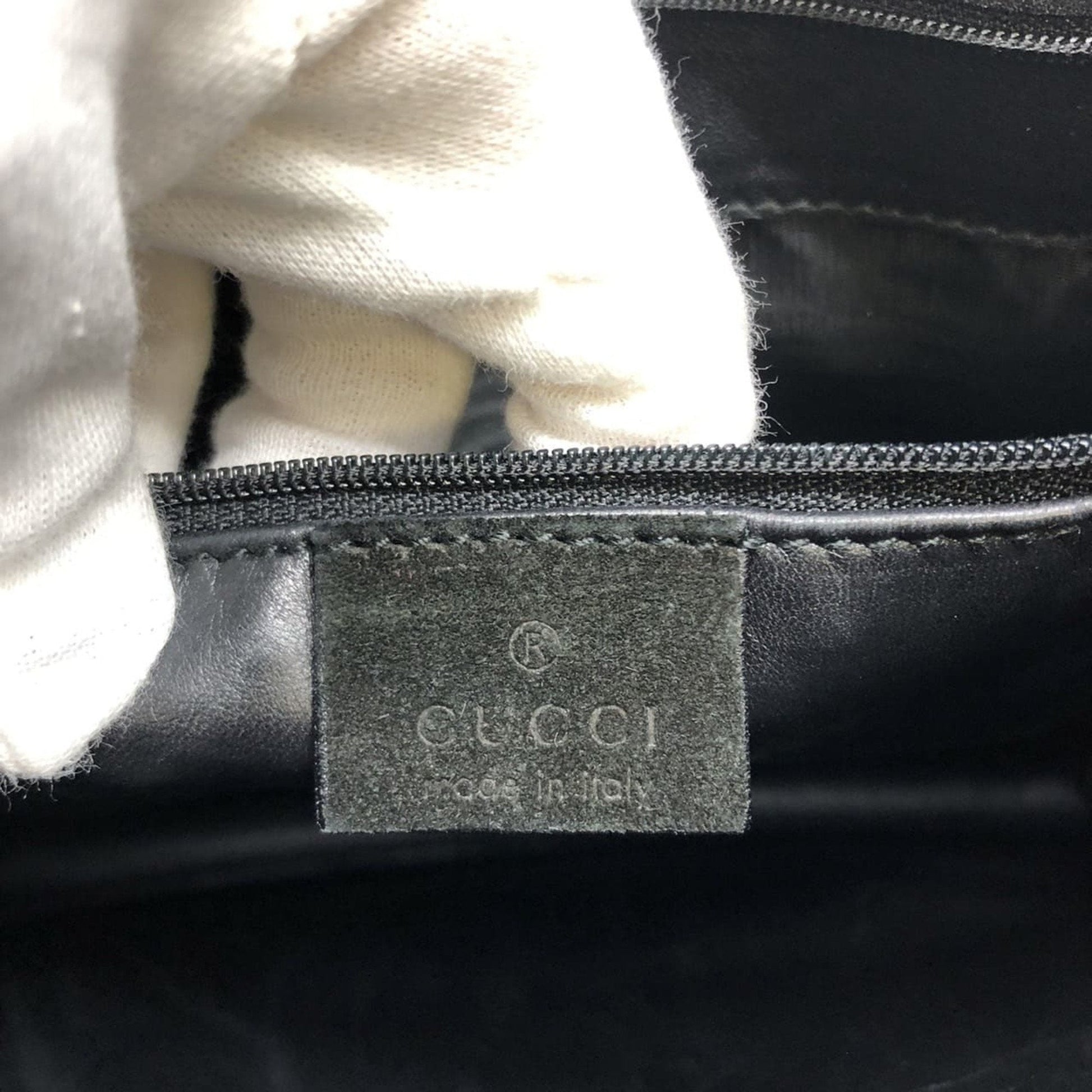 Gucci Black Suede Handbag Shoulder Bag