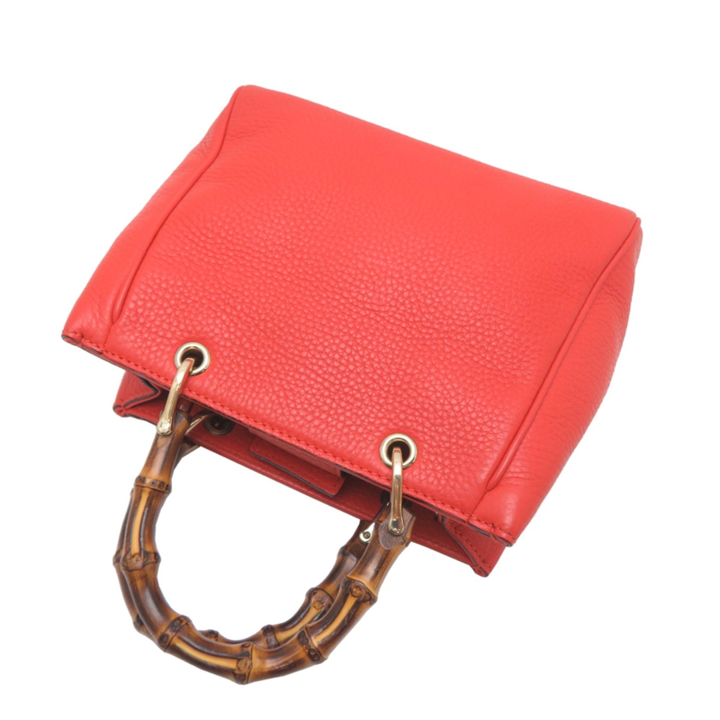 Gucci Orange Leather Handbag