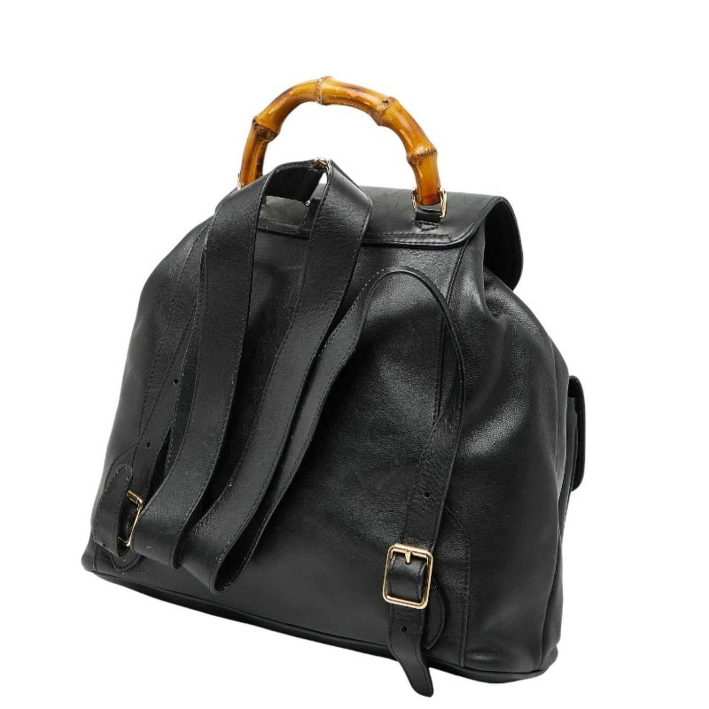 Gucci Black Leather Backpack