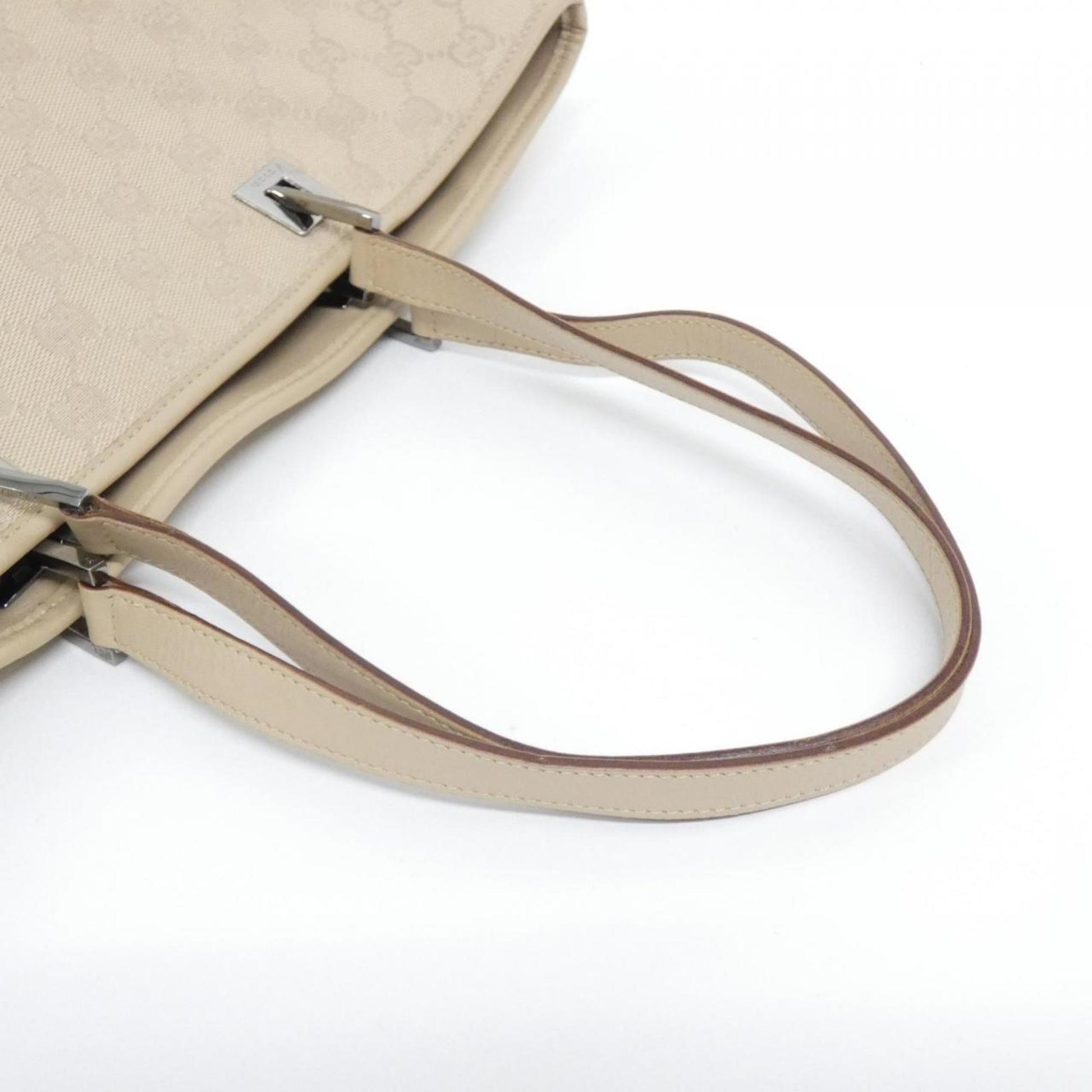 Gucci Beige Gg Canvas Handbag