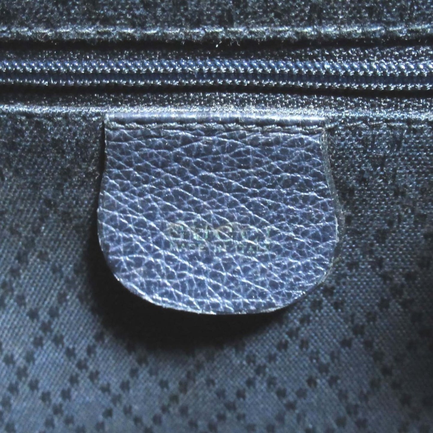 Gucci Navy Suede Leather Backpack
