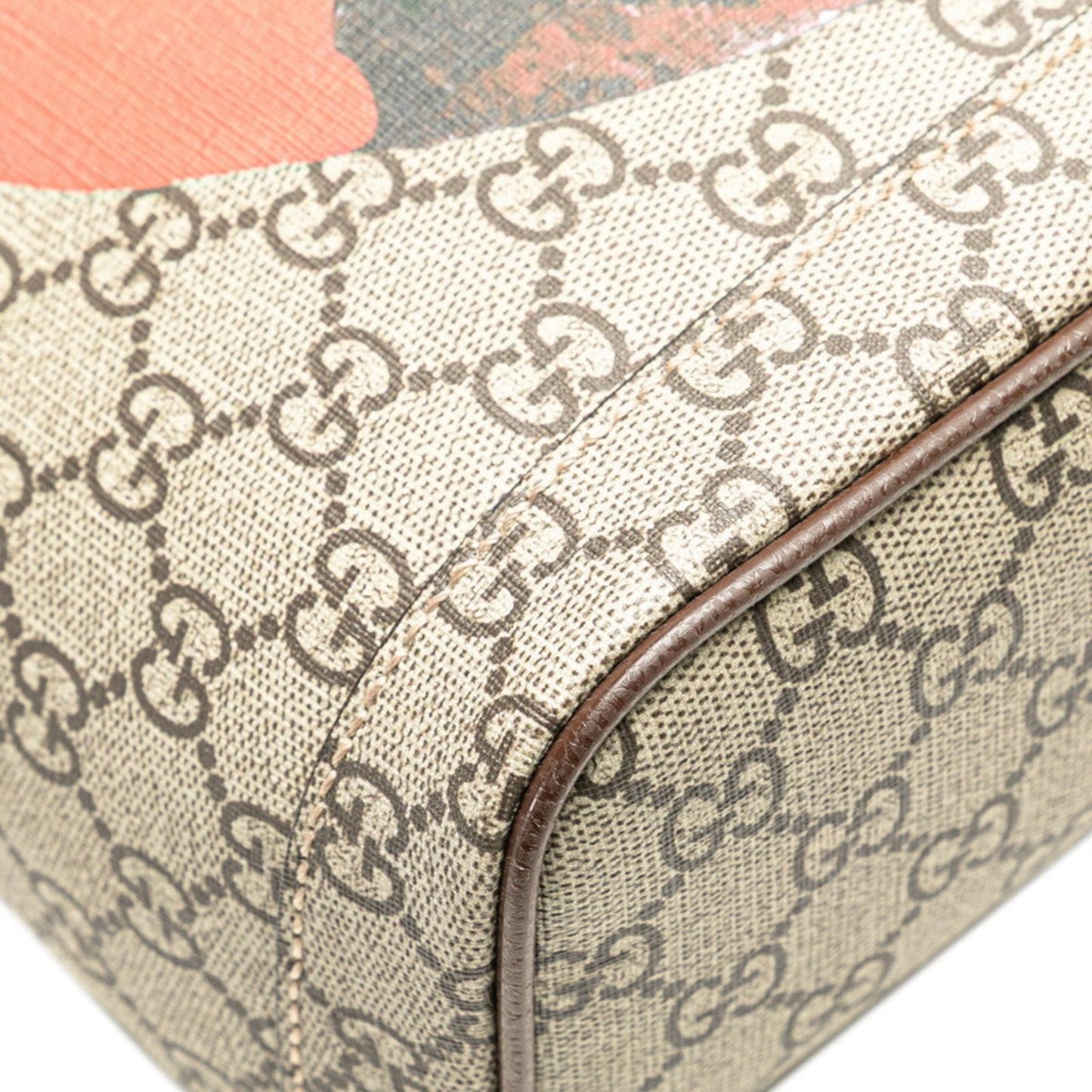 Gucci Beige Brown Multi-Color Pvc Leather Backpack