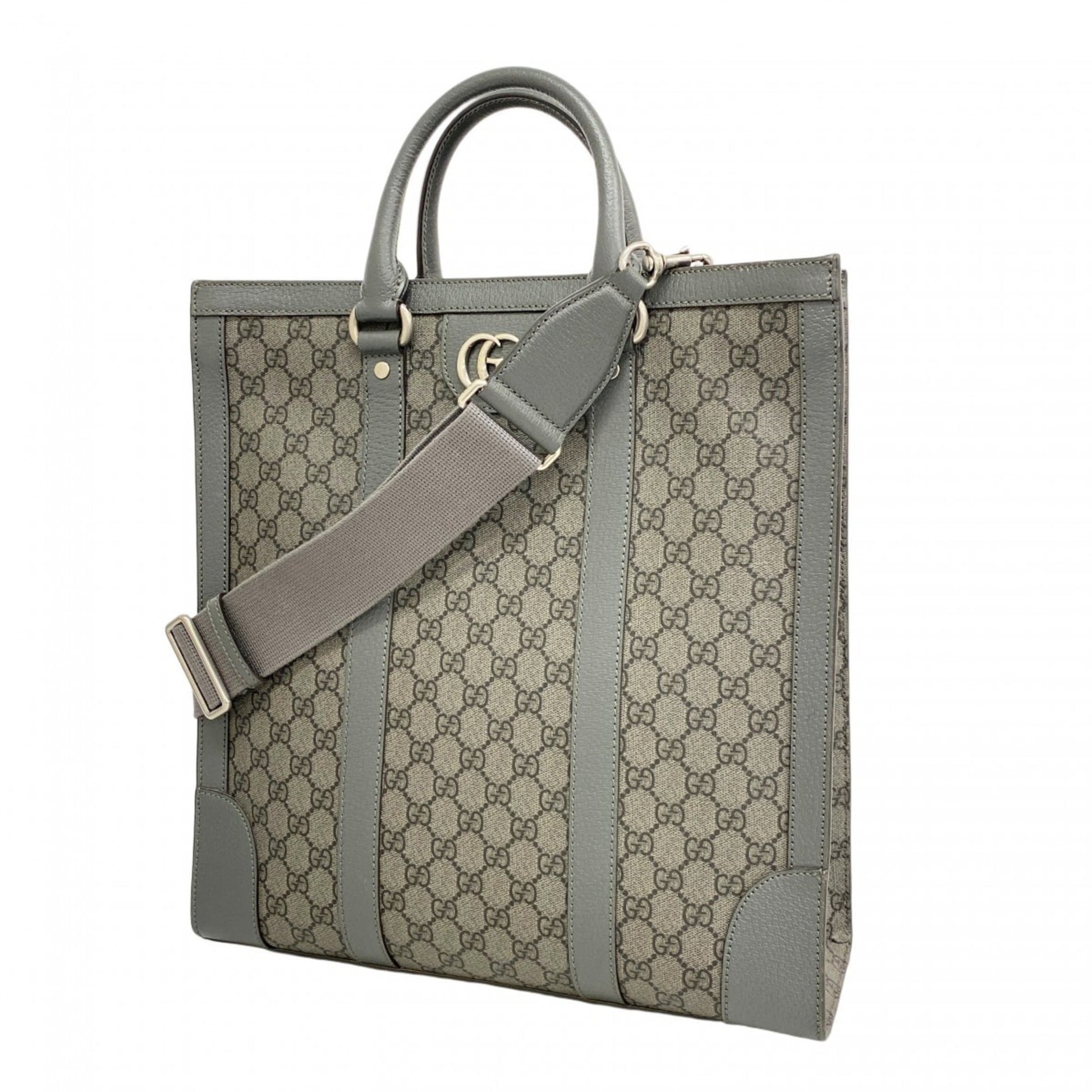 Gucci Gray Pvc Tote Bag
