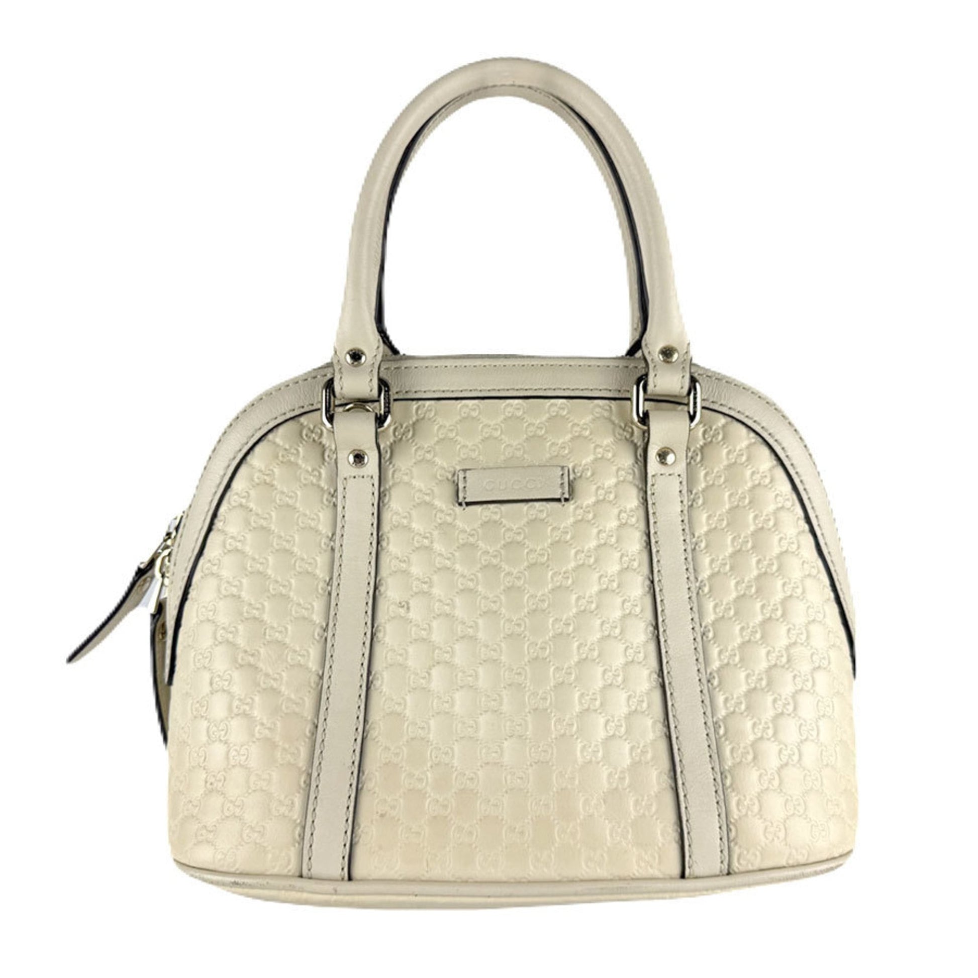 Gucci Ivory Leather Handbag Shoulder Bag