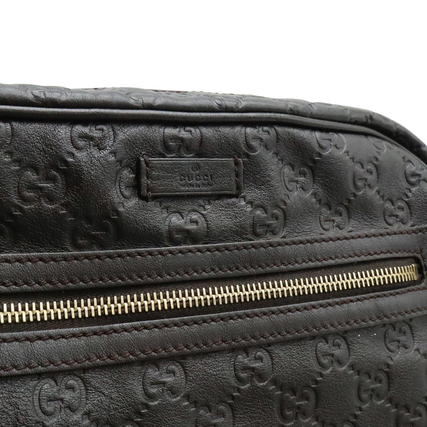 Gucci Brown Dark Brown Leather Shoulder Bag