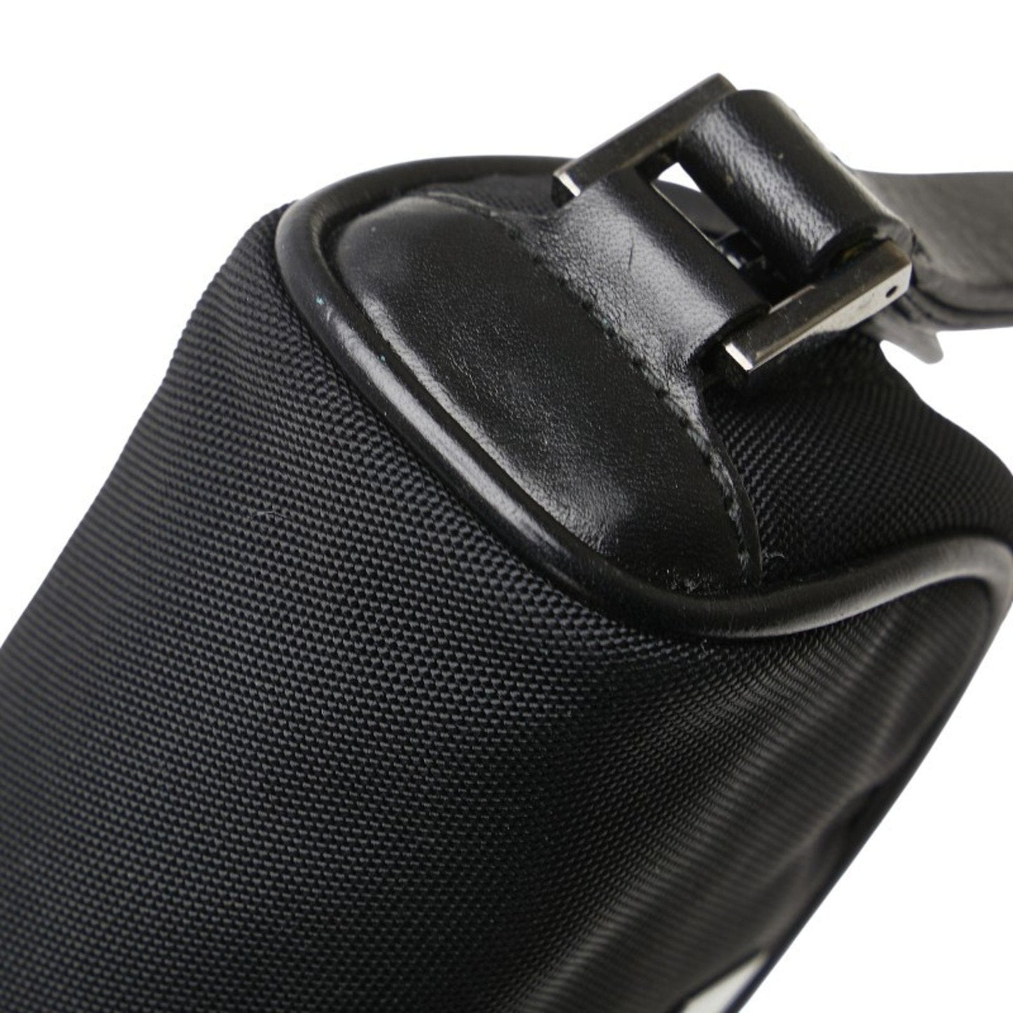 Gucci Black Nylon Leather Pouch