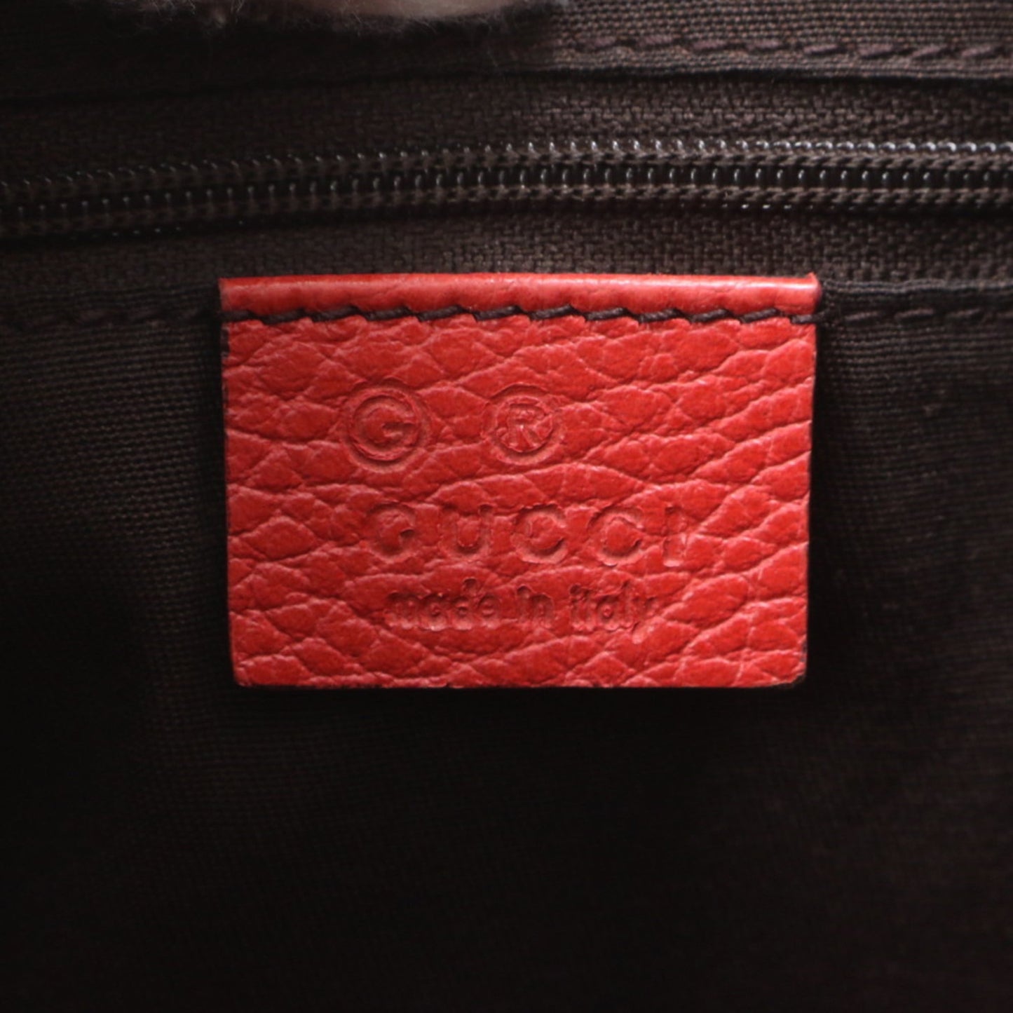 Gucci Red Color Leather Shoulder Bag
