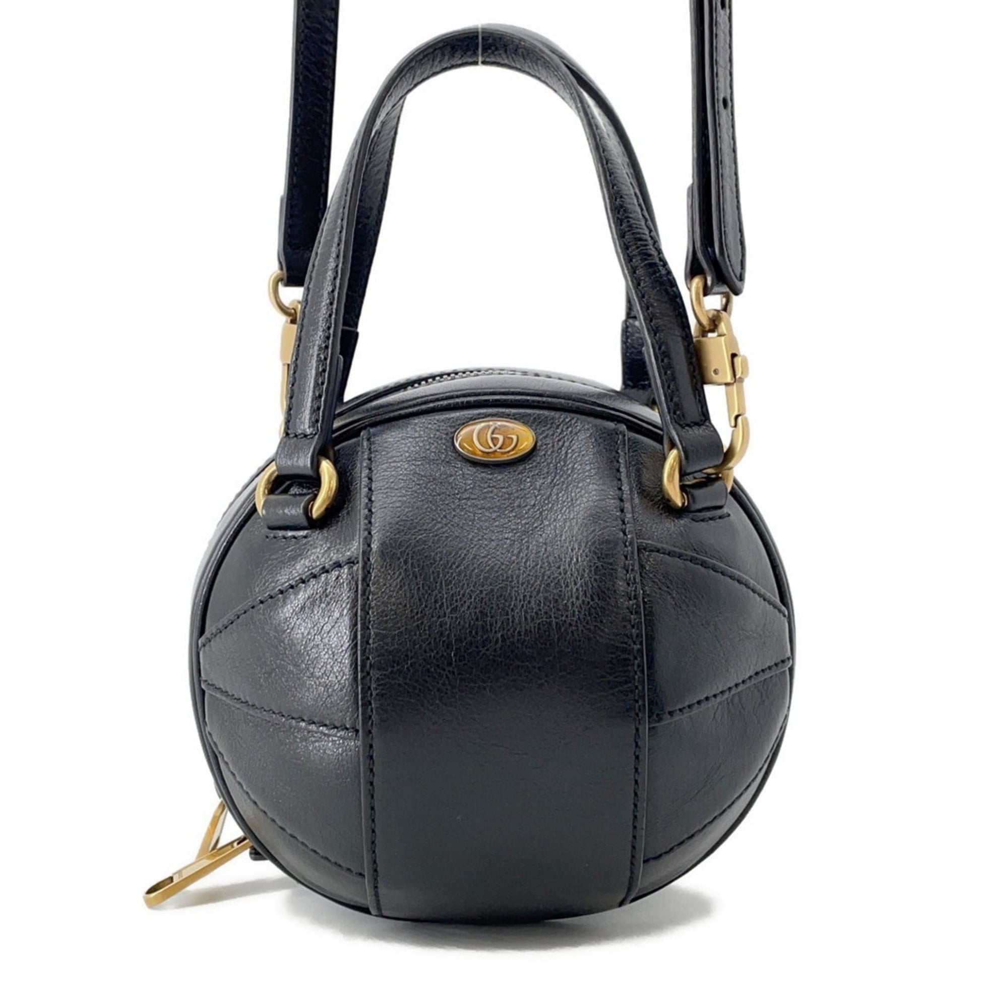 Gucci Black Leather Handbag Shoulder Bag
