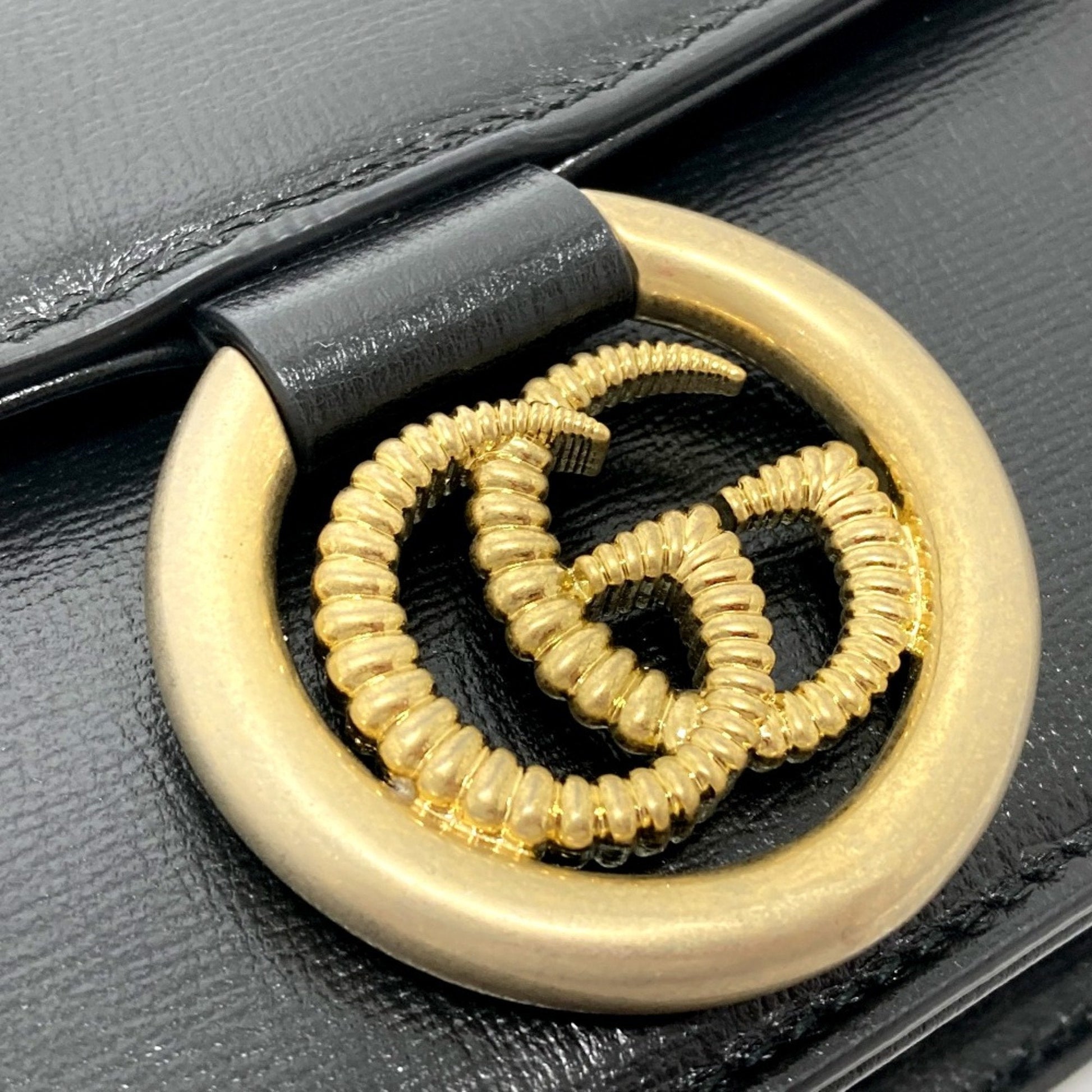 Gucci Black Leather Shoulder Bag