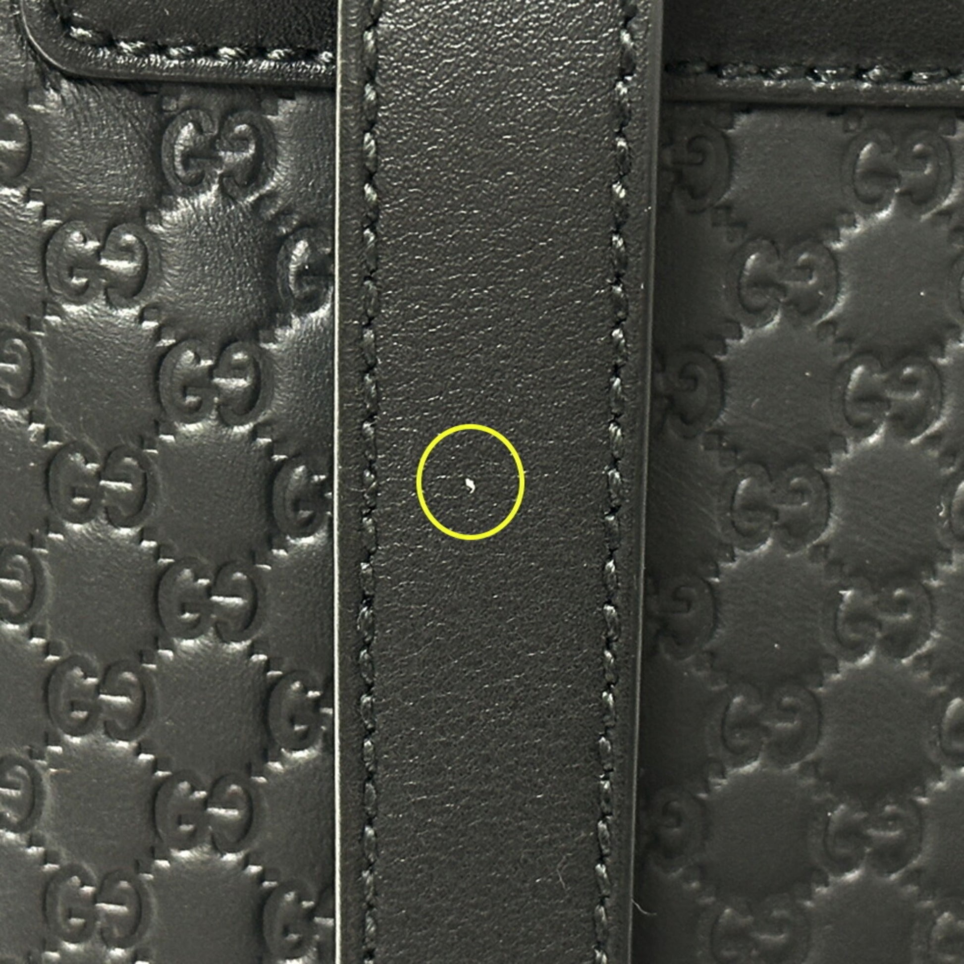 Gucci Black Leather Backpack