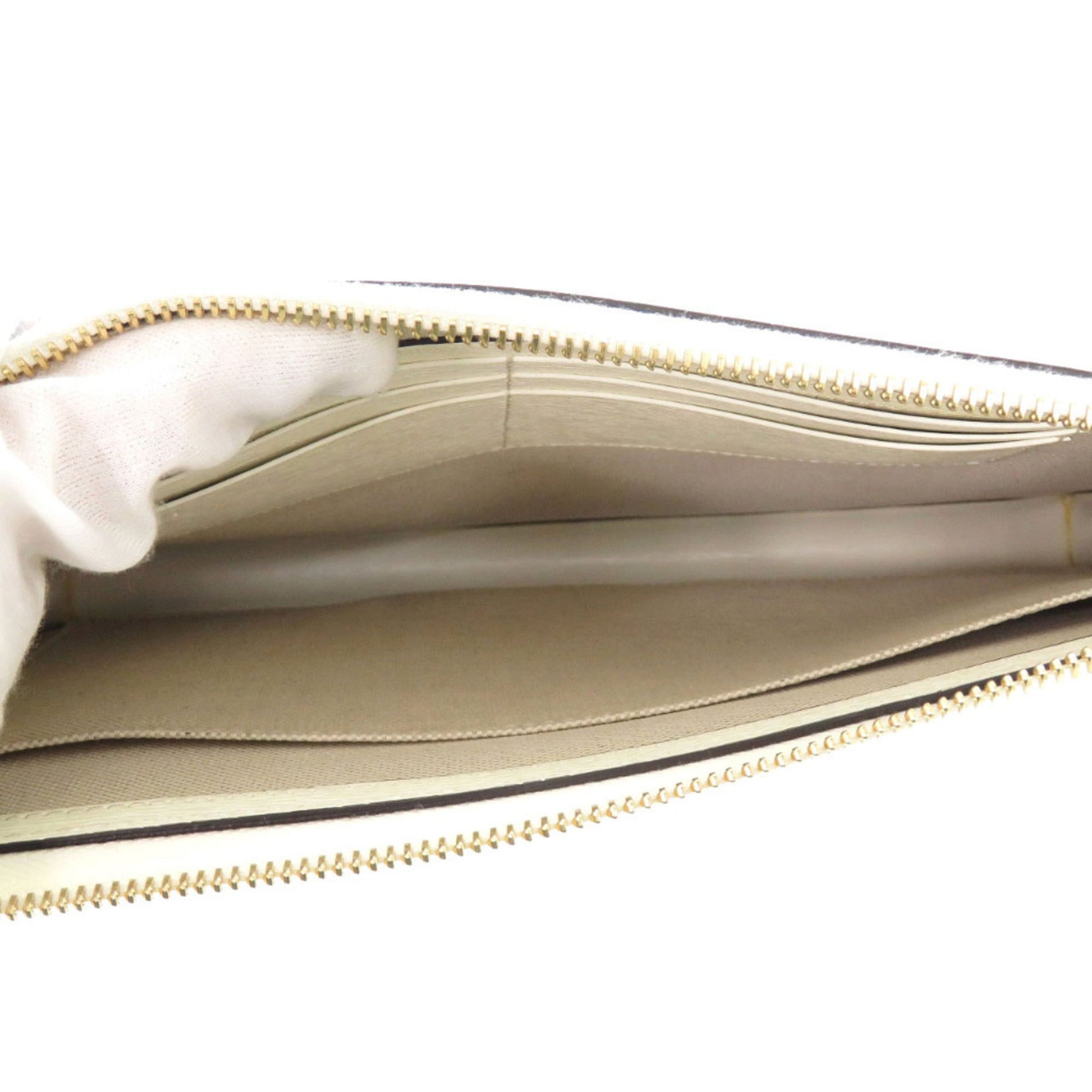 Gucci Light Blue White Leather Clutch Bag