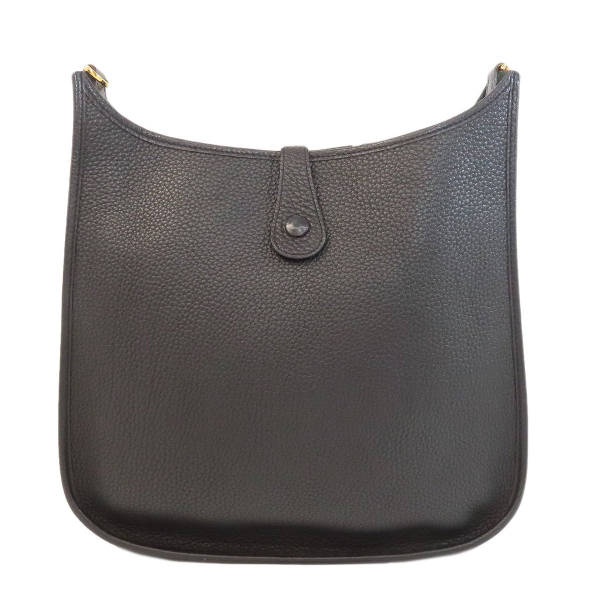 Hermes Evelyne Togo Shoulder Bag Leather Black Shoulder Bag 1