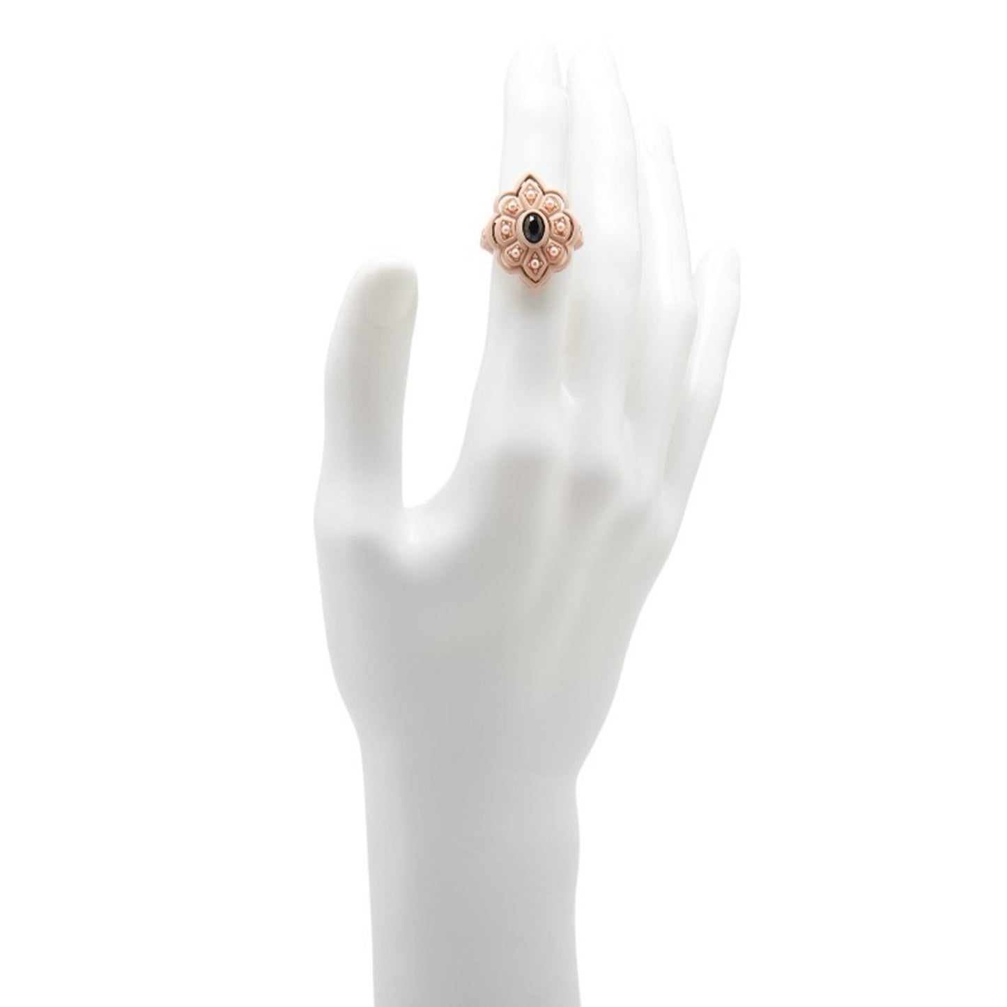 Gucci Pink Artificial Pearl Plastic Band Ring