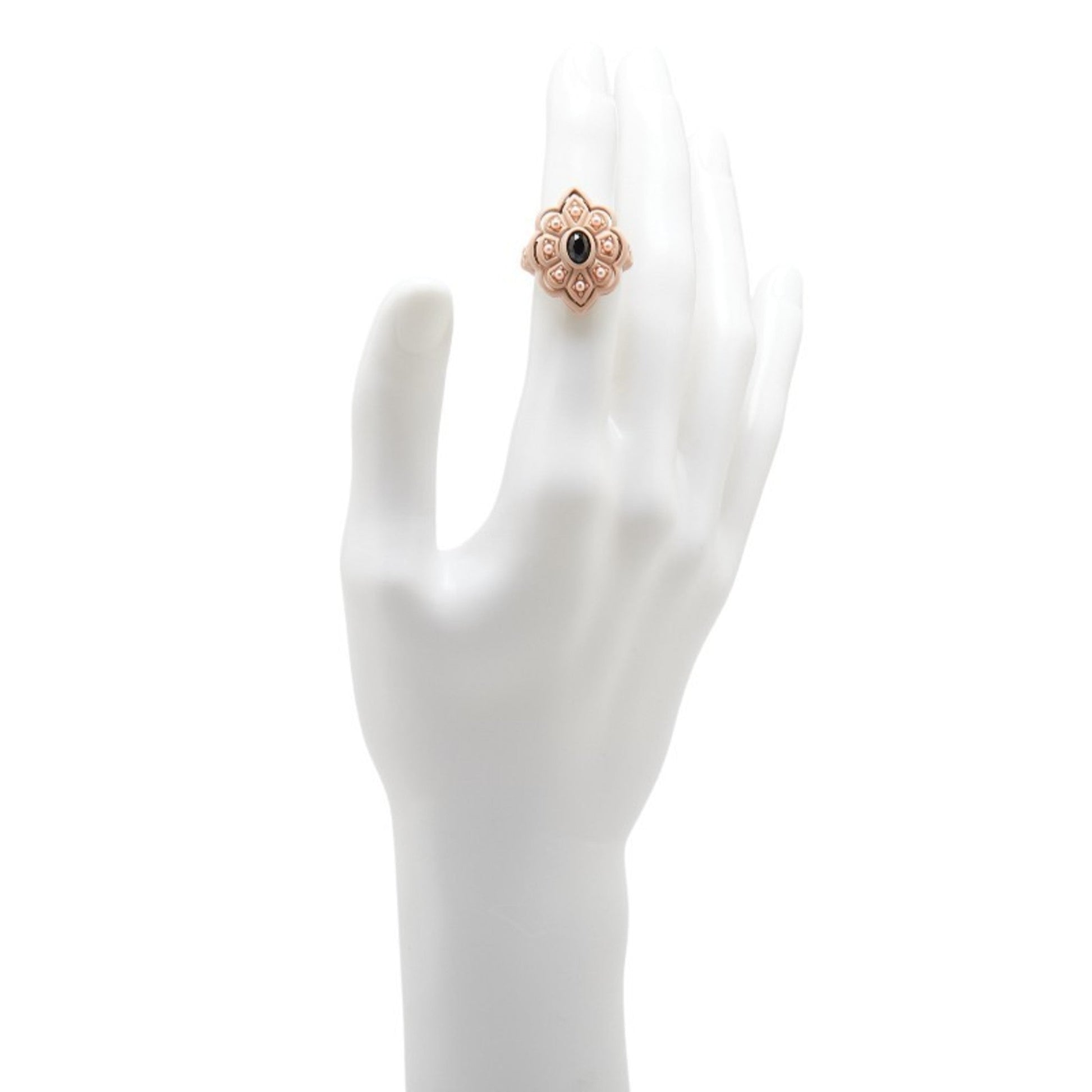 Gucci Pink Artificial Pearl Plastic Band Ring