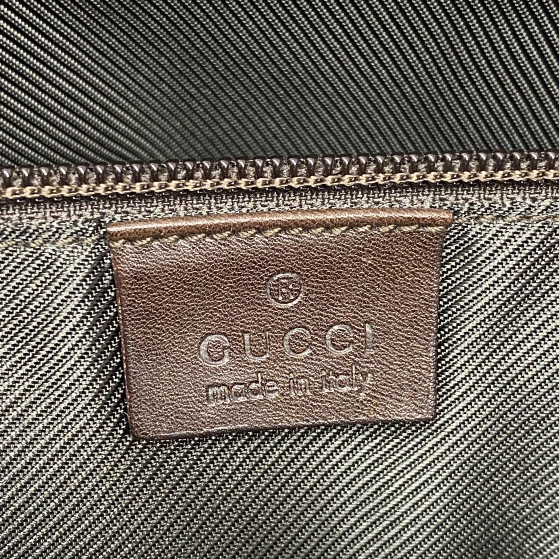 Gucci Brown Denim Tote Bag