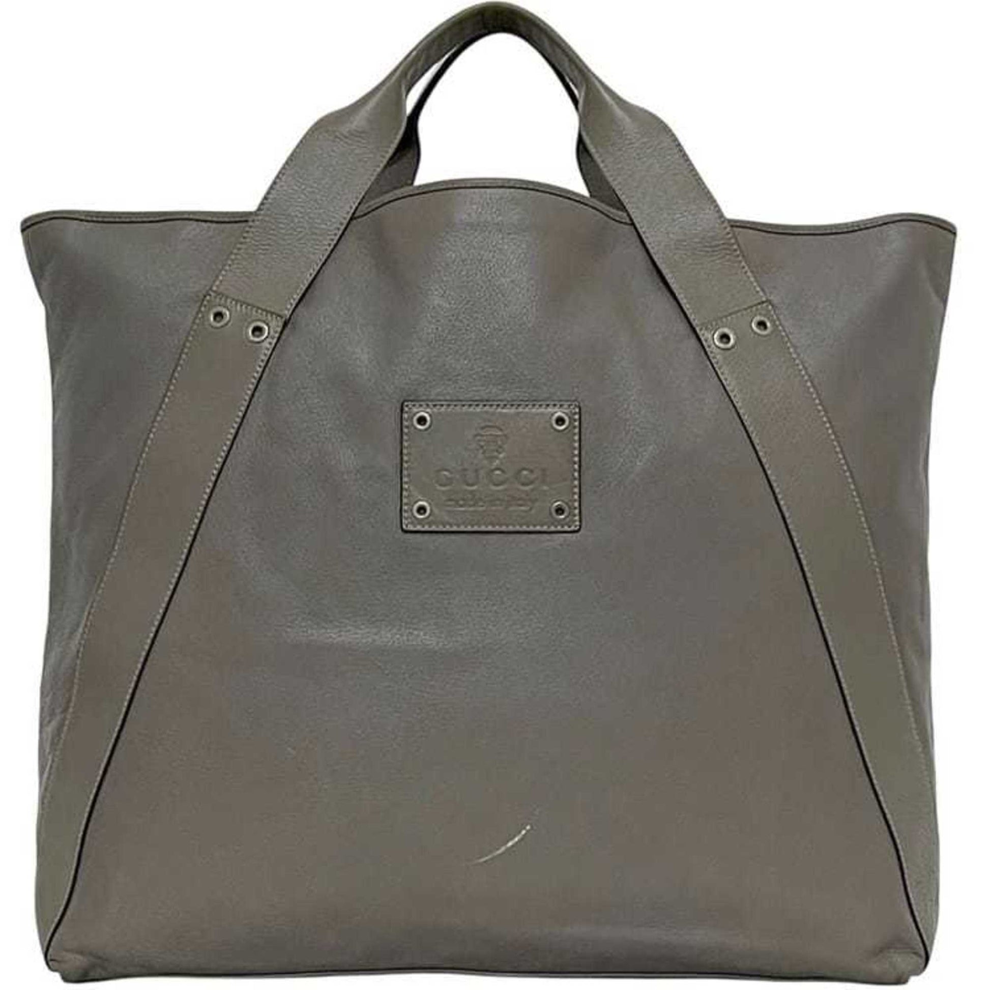 Gucci Hysteria Gray Leather Tote Bag