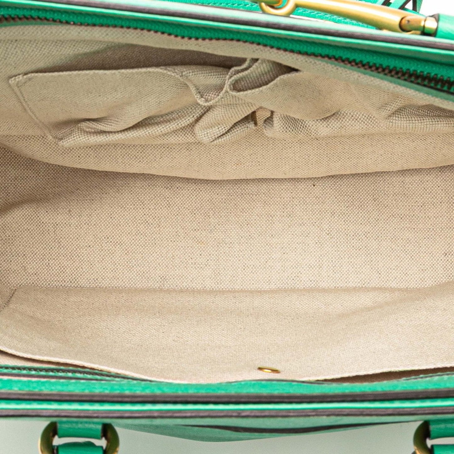 Gucci Green Leather Handbag Shoulder Bag