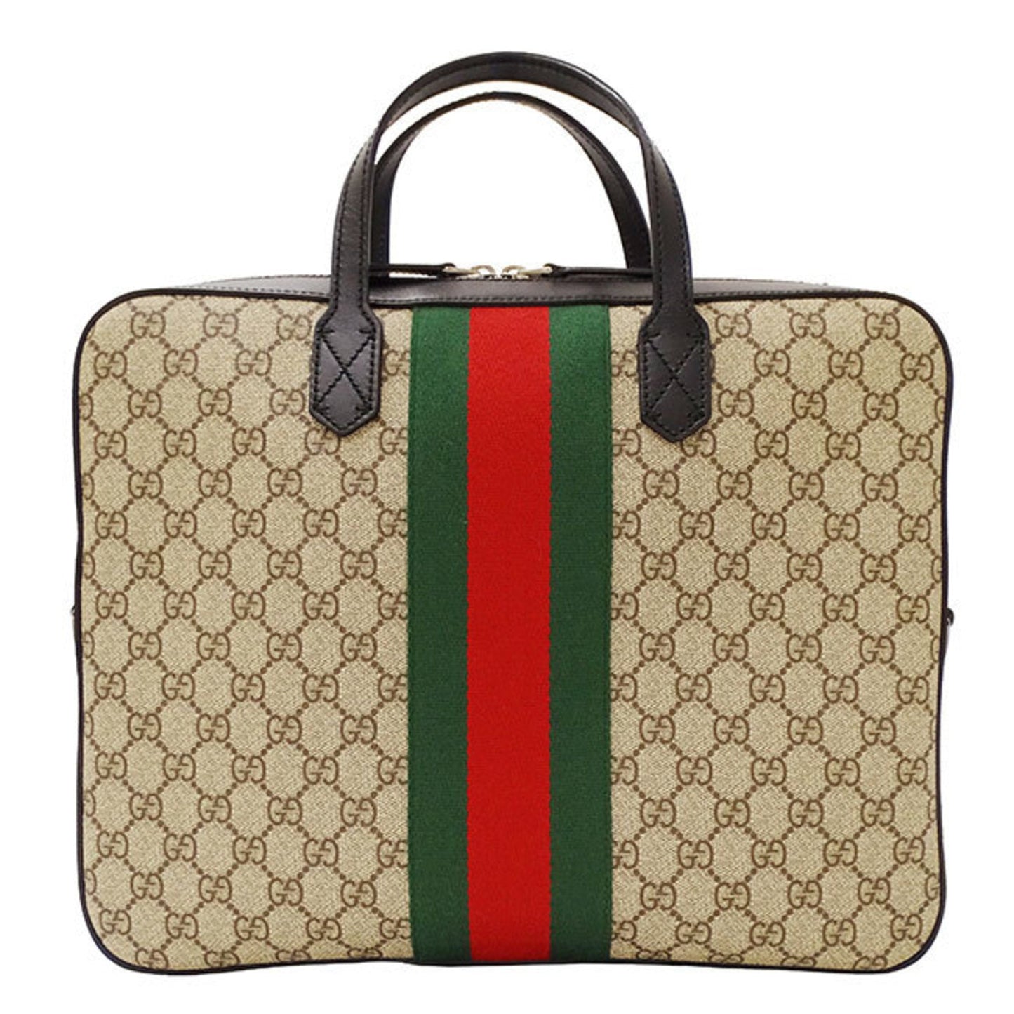 Gucci Beige Gg Supreme Briefcase