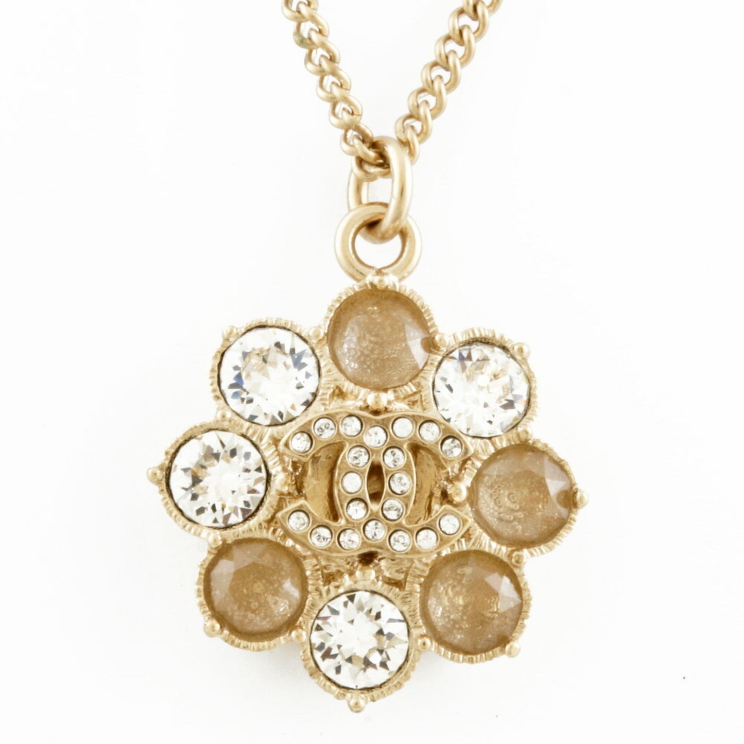 CHANEL Necklace Coco Mark Long Gold Ladies Metal