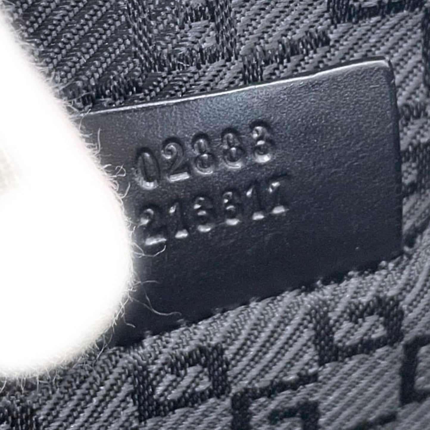 Gucci Black Nylon Leather Clutch Bag