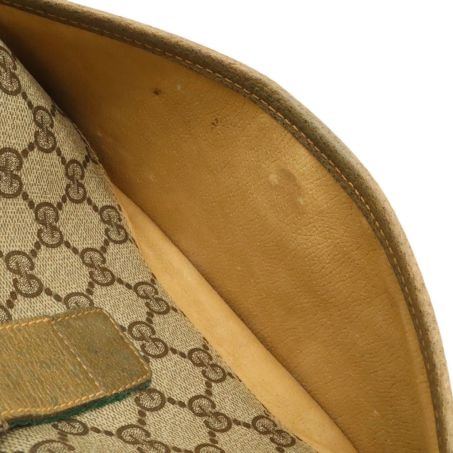Gucci Sherry Line Beige Brown Green Red Color Pvc Leather Pochette Shoulder Bag