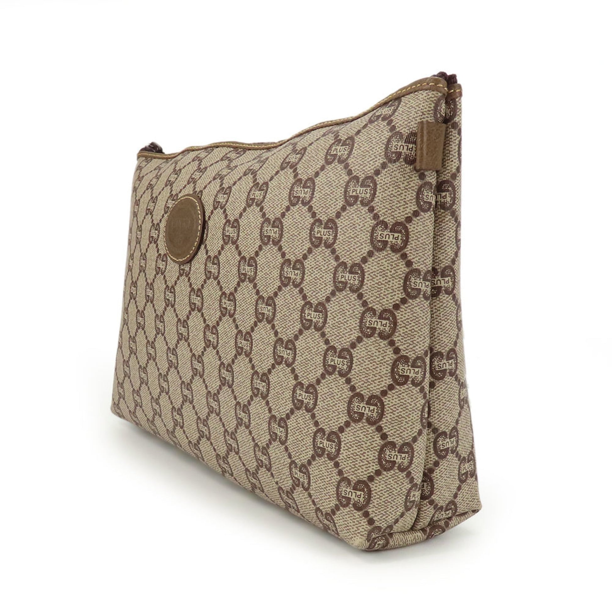 Gucci Beige Gg Plus Clutch Bag Pouch