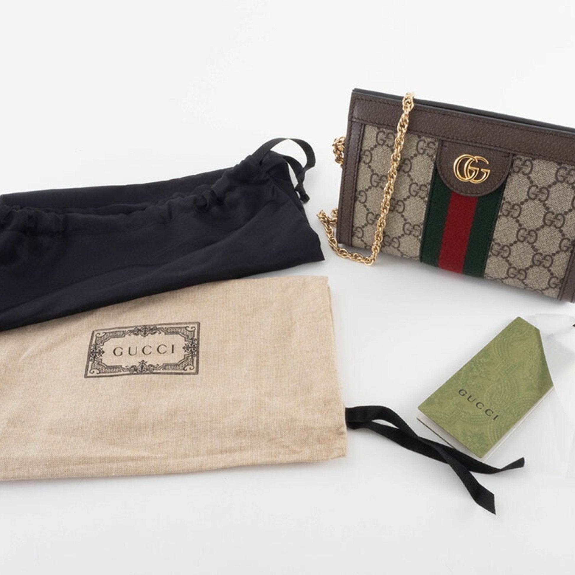 Gucci Ophidia Beige Brown Gg Supreme Shoulder Bag